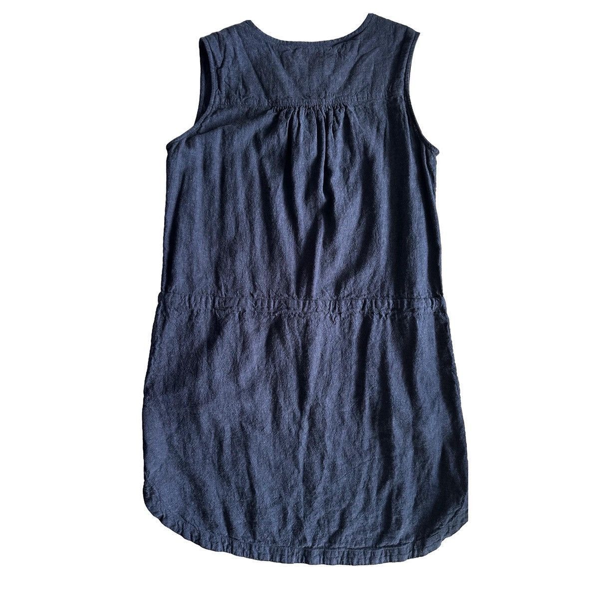 Roots Roots Linen Navy Sleeveless Dress Drawstring Waist Medium Size M / US 6-8 / IT 42-44 - 9 Thumbnail