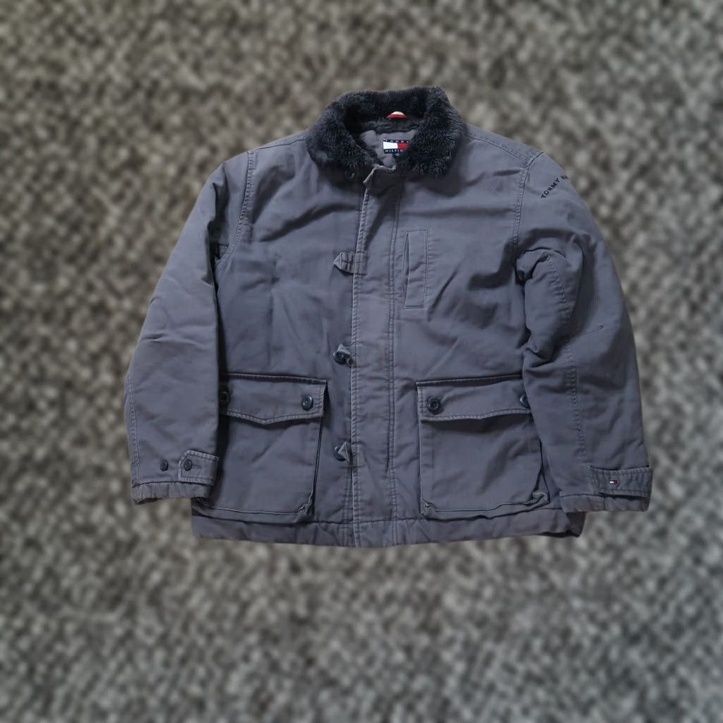 Tommy Hilfiger Tommy Hilfiger Jacket Mens Large Full Zip Quilt Lined Insulated Gray Size US L / EU 52-54 / 3 - 1 Thumbnail