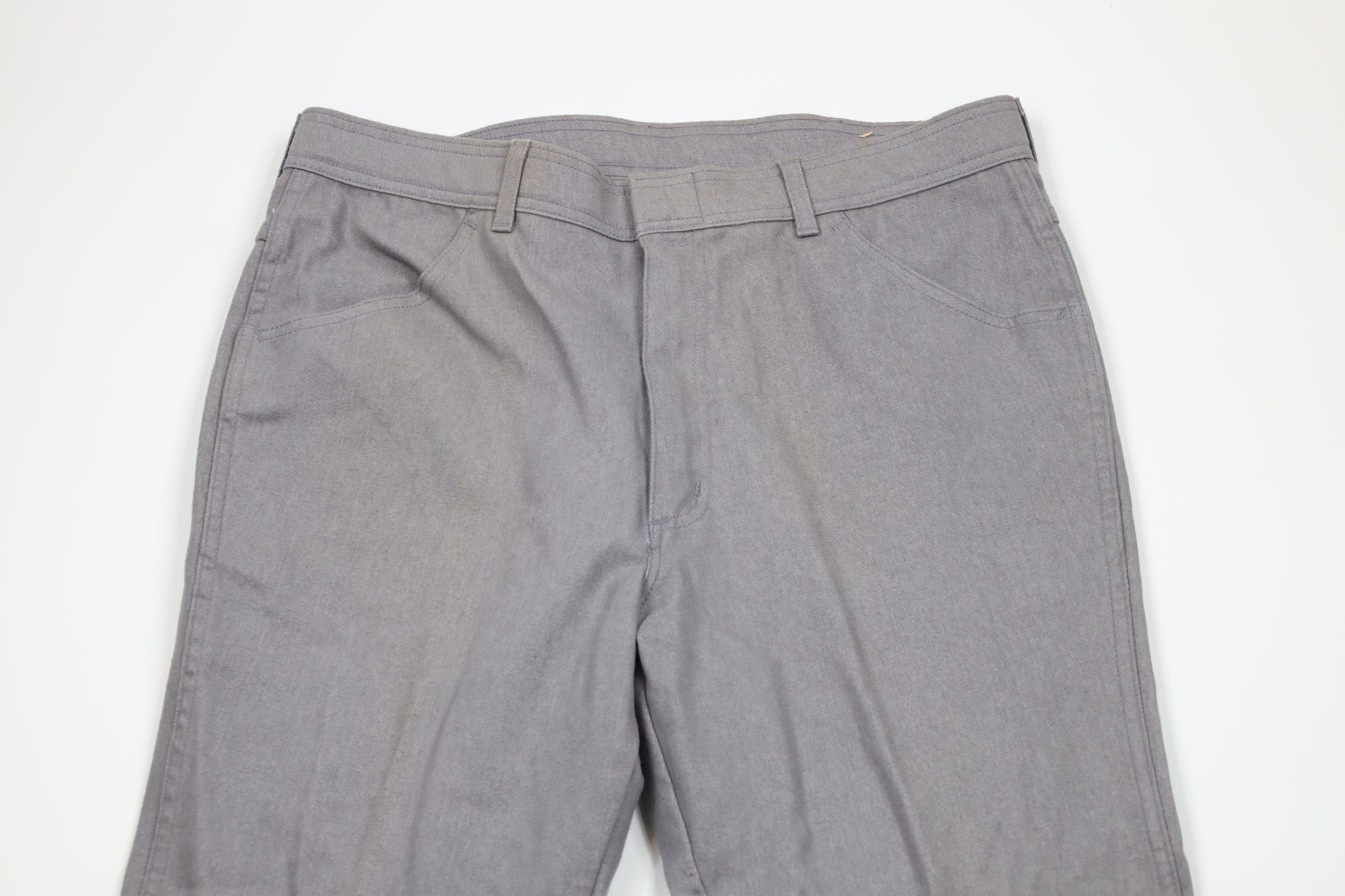 Vintage Vintage 90s Streetwear Flared Wide Leg Denim Jeans Gray USA Size US 36 / EU 52 - 2 Thumbnail