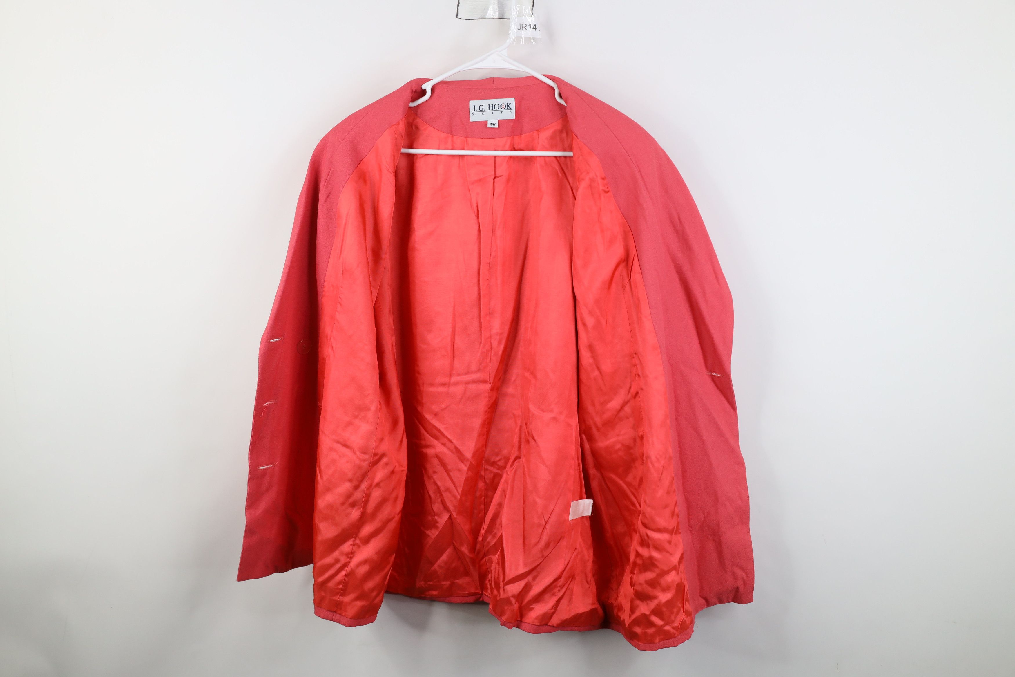 Vintage Vintage 80s 90s Streetwear Breasted Blazer Jacket Pink USA Size XXL / US 16-18 / IT 52-54 - 9 Thumbnail
