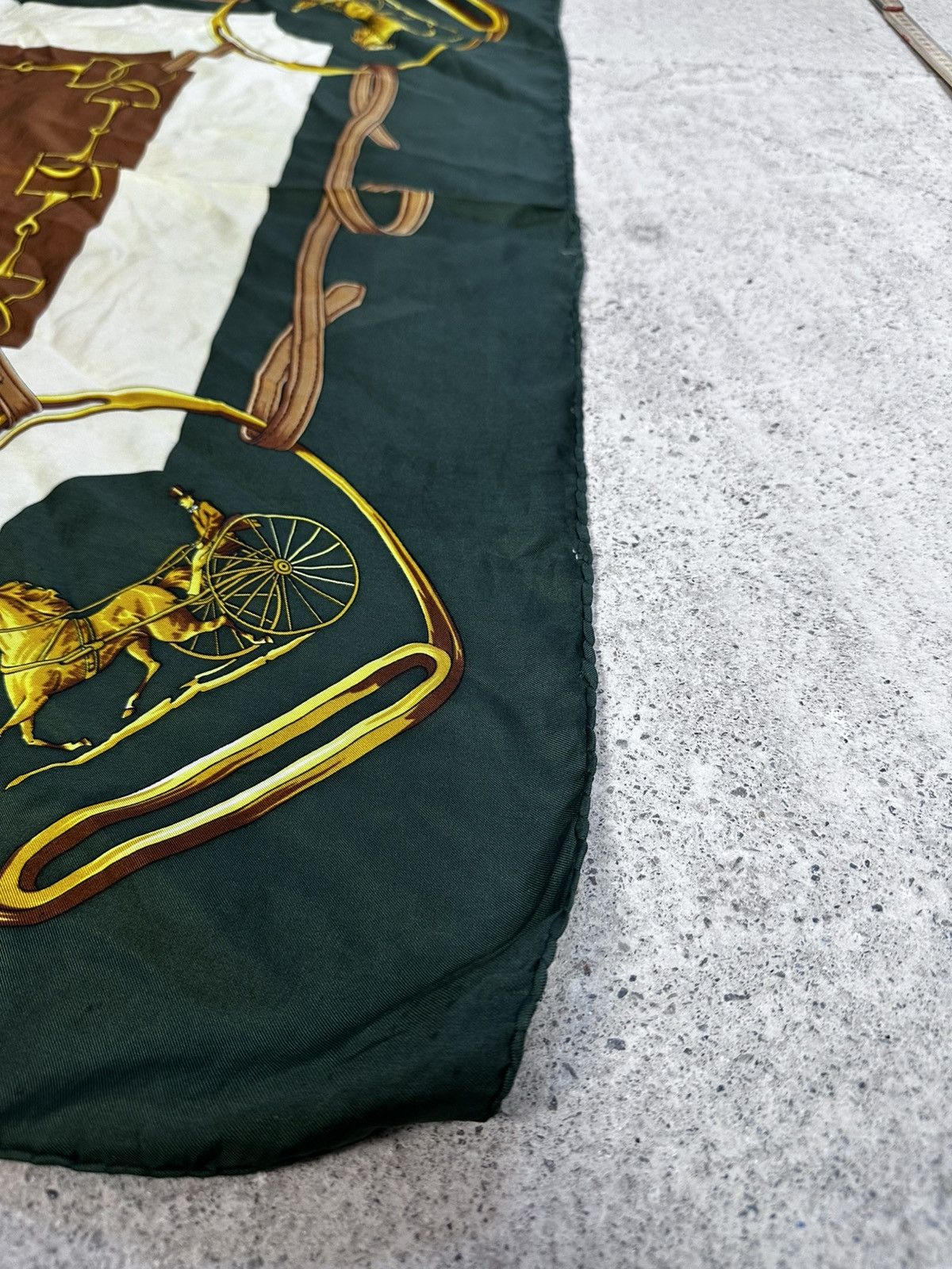 Celine Auth Celine Carriage Horse Silk Scarf Vintage Rare Retro Size ONE SIZE - 9 Thumbnail