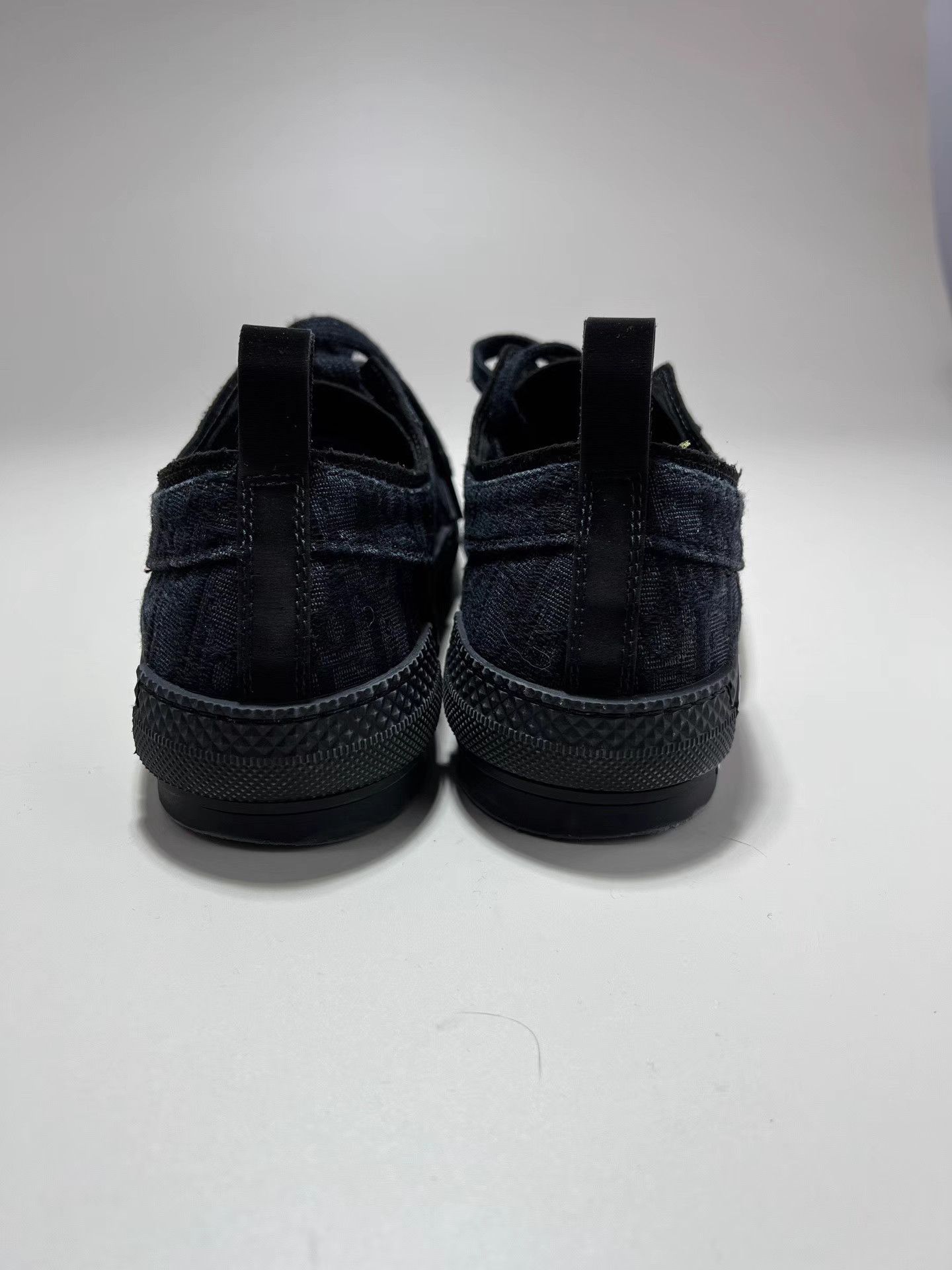 Dior DIOR B23 Denim Oblique Logo Low-Top Sneakers Size US 10 / EU 43 - 3 Thumbnail