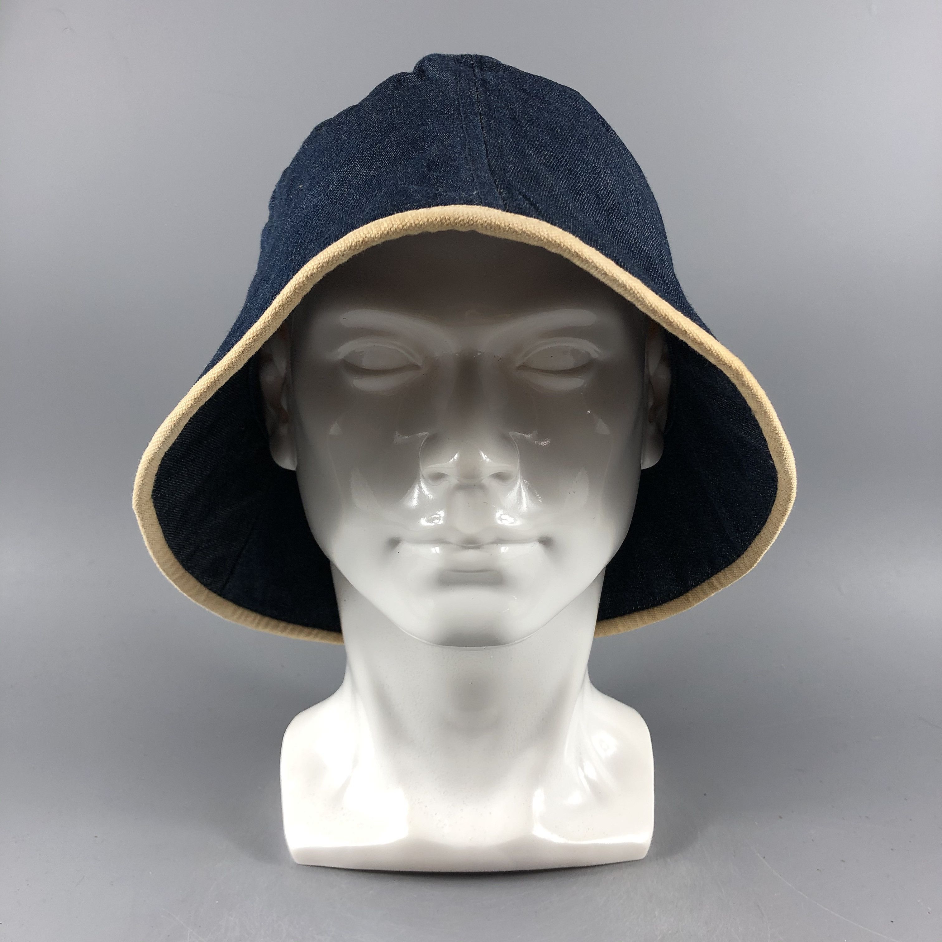 Japanese Brand × Vintage Unknown Branded Denim Bucket Hats -D696 Size ONE SIZE - 7 Thumbnail