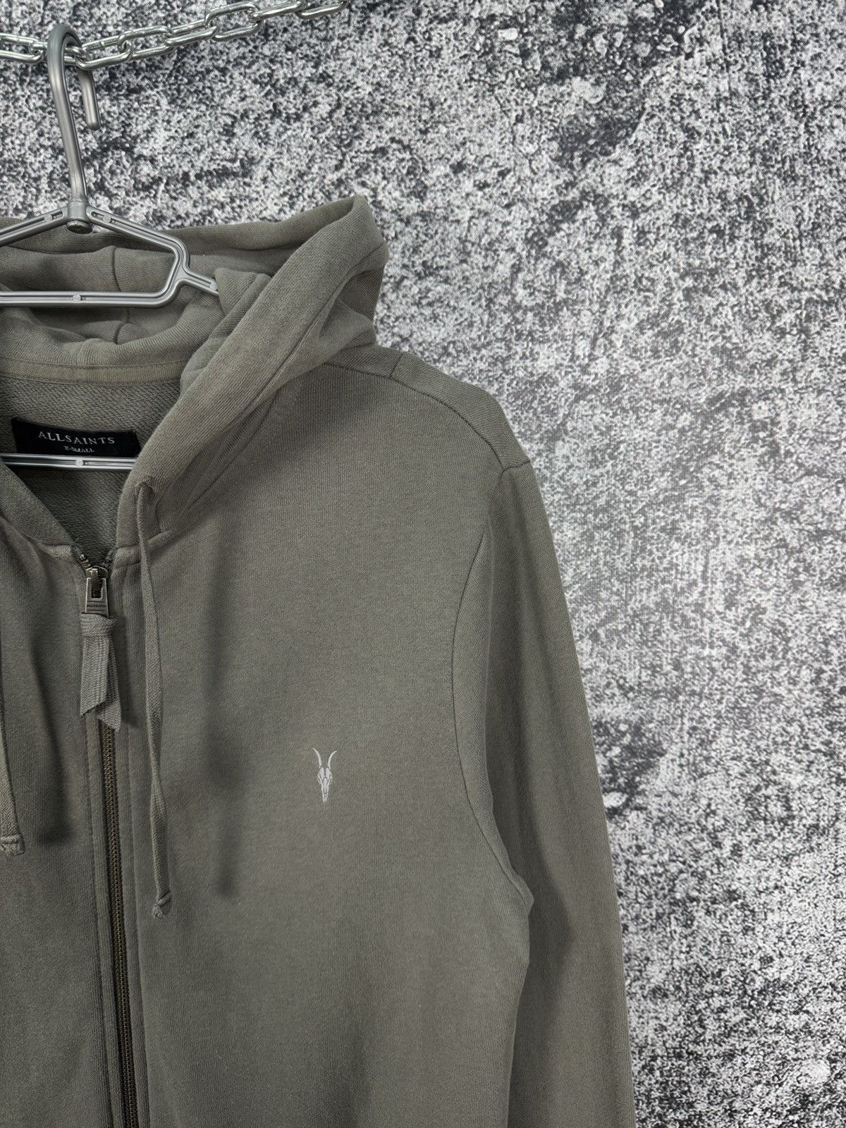 Allsaints Men’s Allsaints Raven Hoody Full Zip Luxury Hoodie Size XS Size US XS / EU 42 / 0 - 2 Thumbnail