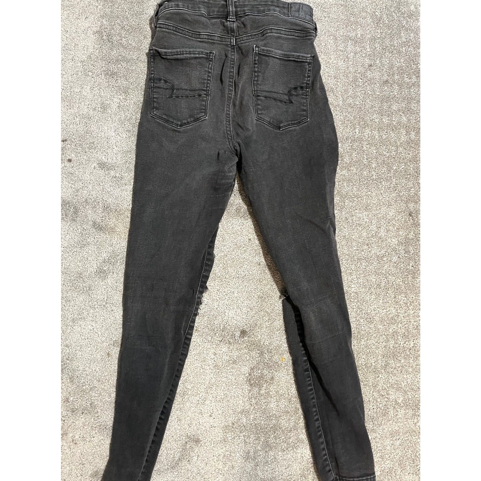 American Eagle Outfitters American Eagle Outfitters Jeans Women’s 4 Black High Rise Jegging Distressed Cotton Blend Size 27" / US 4 / IT 40 - 4 Thumbnail