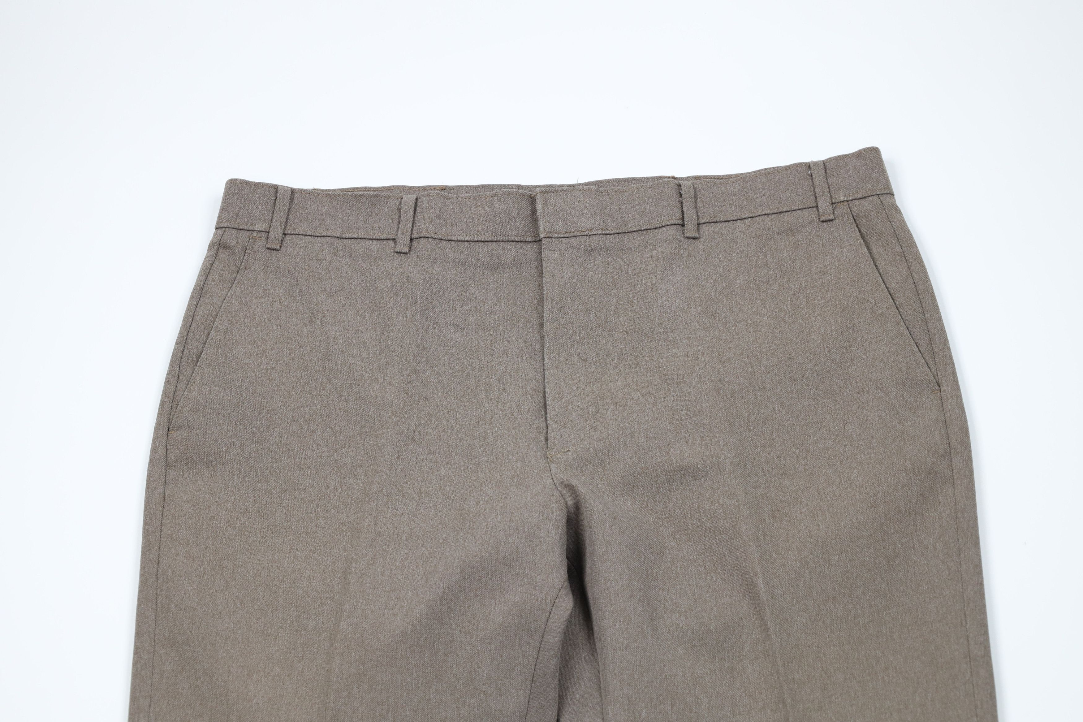 Levi's Vintage 70s Levis Knit Wide Leg Bell Bottoms Pants Brown USA Size US 40 / EU 56 - 2 Thumbnail