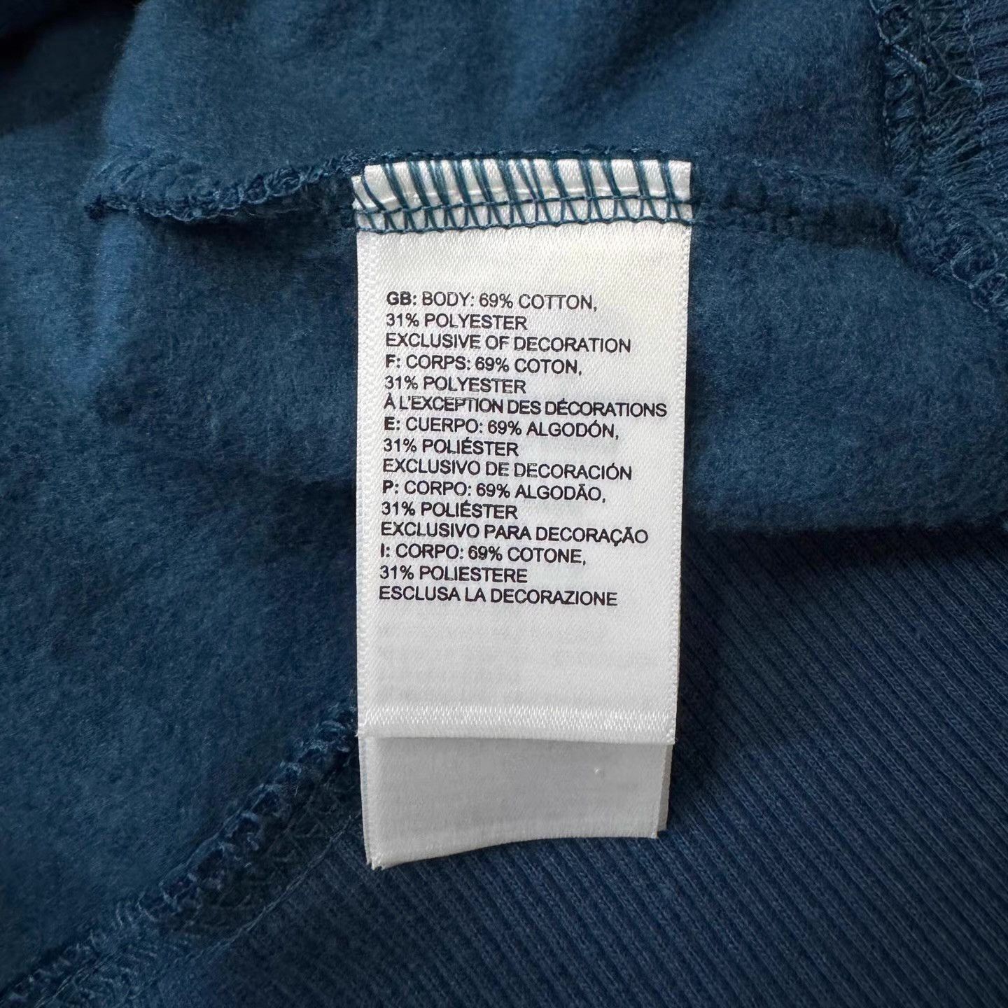 The North Face The North Face Navy Fleece Lined Crew Neck Sweatshirt Q10 Size US L / EU 52-54 / 3 - 4 Thumbnail
