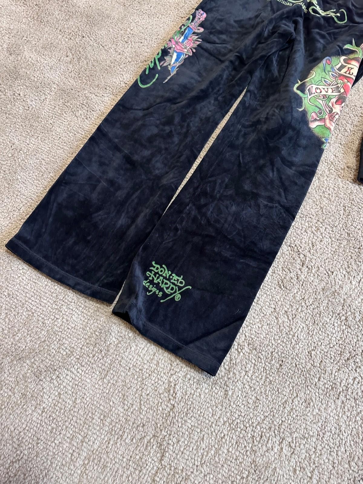 Ed Hardy Vintage Y2k Ed Hardy Tattoo Cropped Jacket pants Bundle Size L / US 10 / IT 46 - 3 Thumbnail