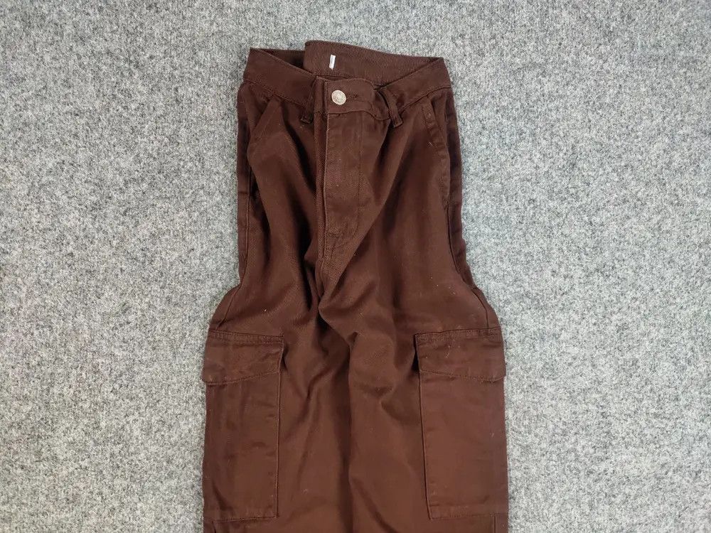 Japanese Brand Vintage 90's Japanese Brown Beggy Cargo Pants Y2K Hype Style Size US 30 / EU 46 - 2 Thumbnail