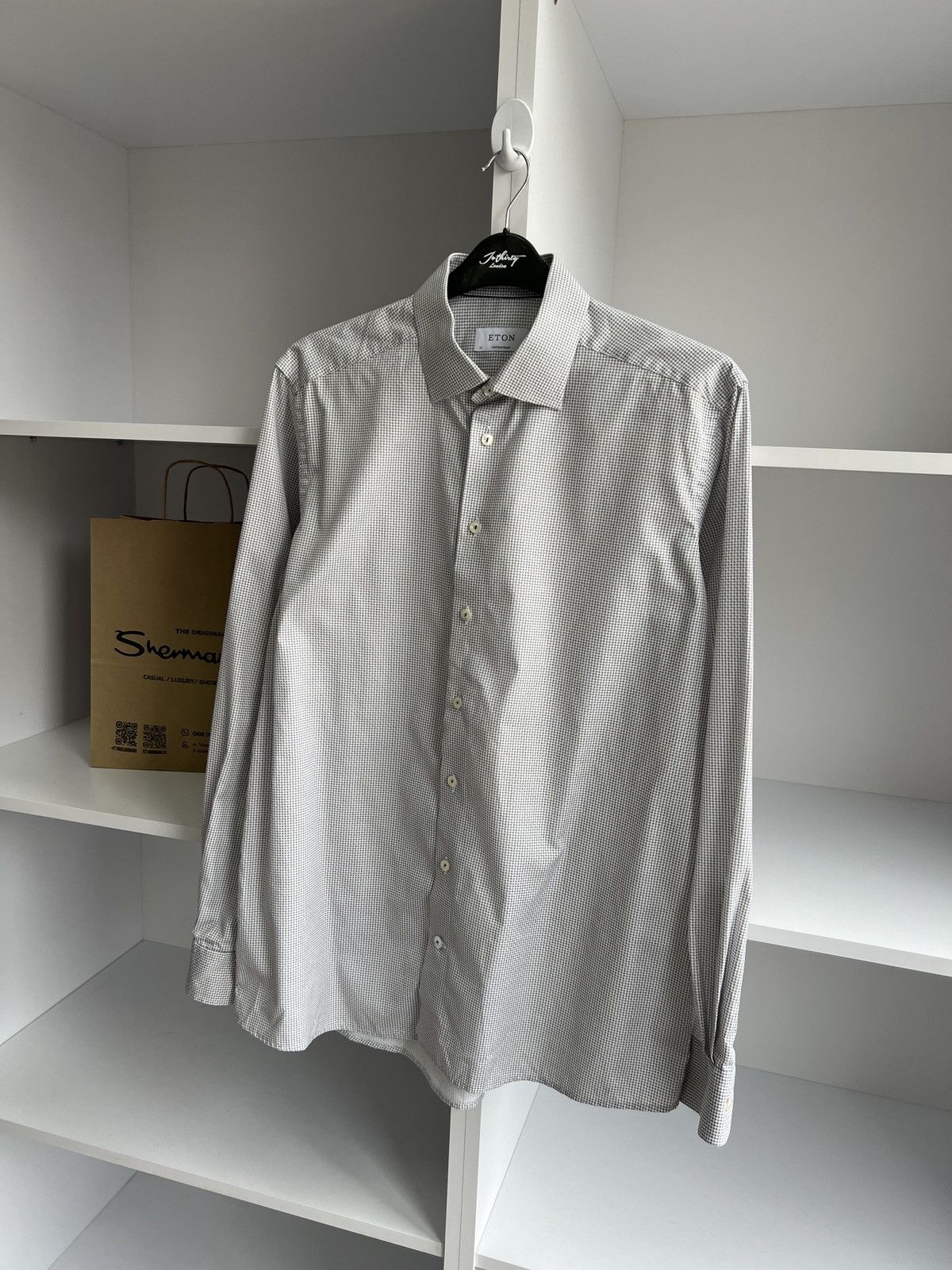 Eton × Vintage Vintage Eton Luxury Button up shirt Size US L / EU 52-54 / 3 - 2 Thumbnail