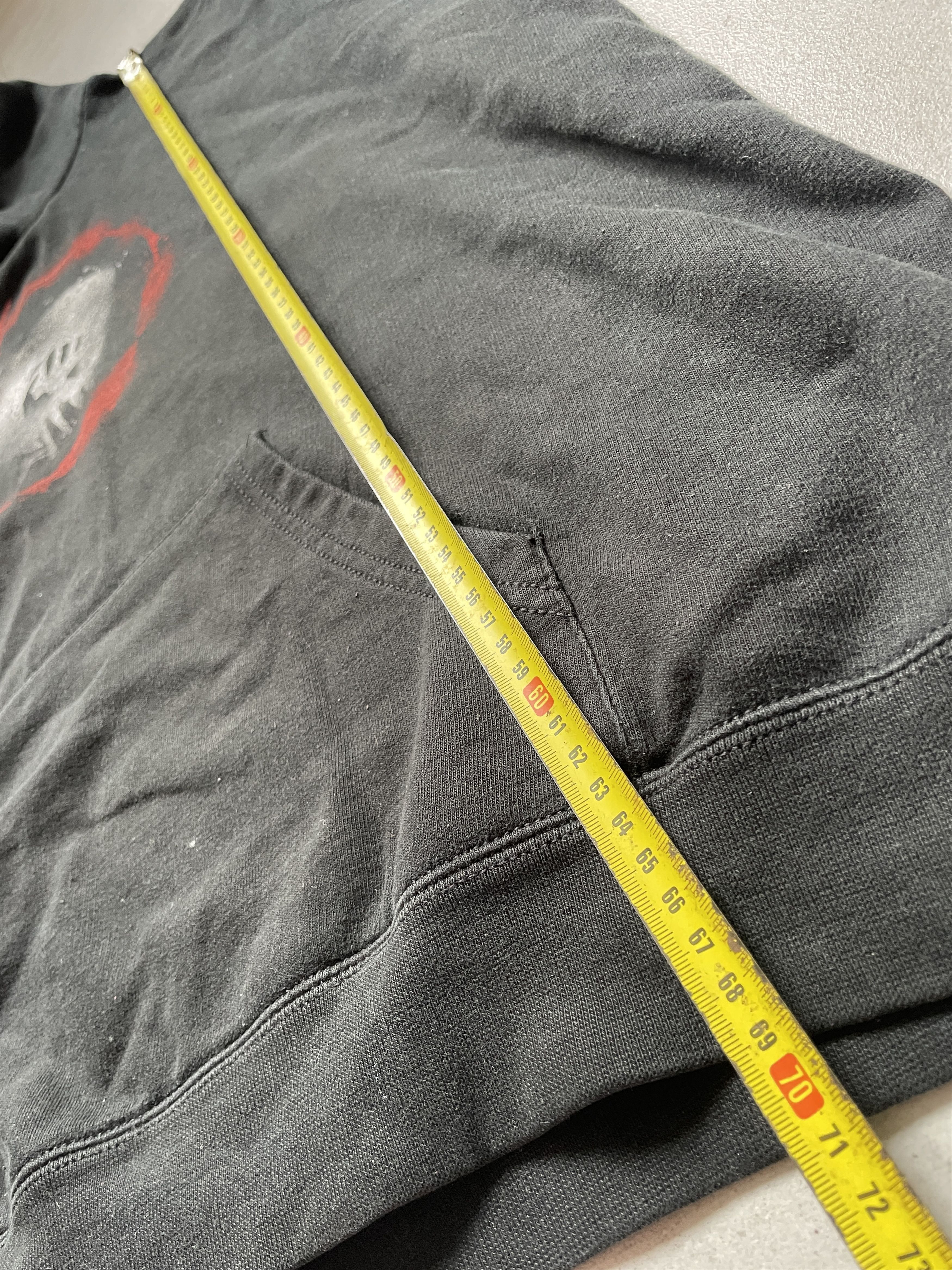 Band Tees × Vintage Y2K RISE AGAINST BOXY WASHED BLACK ZIP HOODIE Size US XL / EU 56 / 4 - 13 Thumbnail