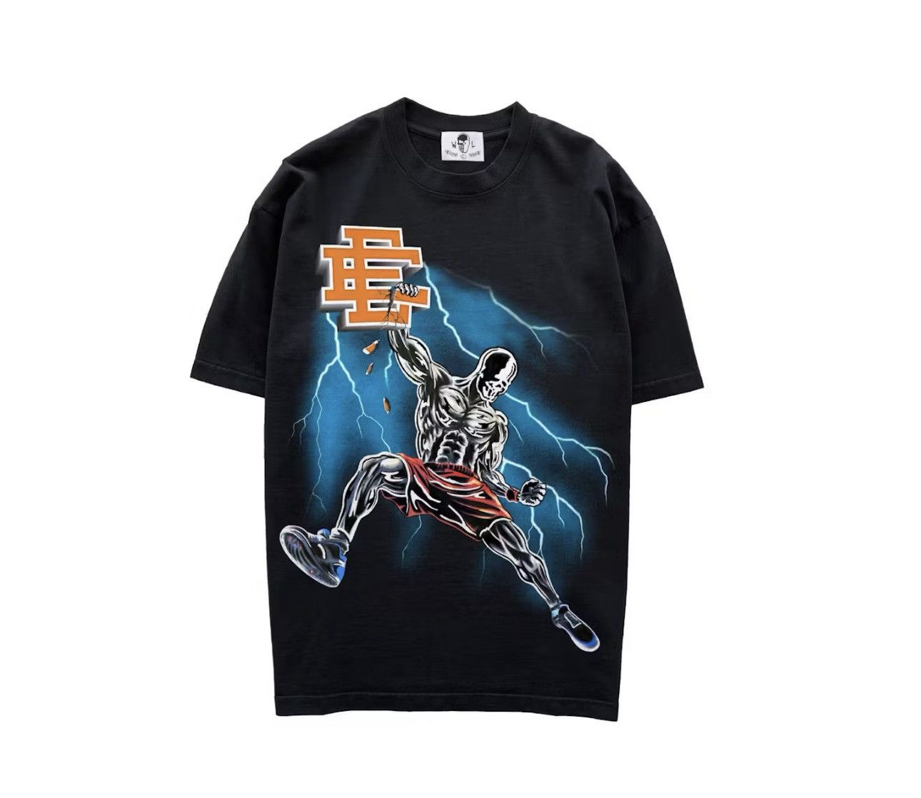 Eric Emanuel × Warren Lotas Eric Emanuel X Warren Lotas Slam Dunk T-Shirt Black XL Size US XL / EU 56 / 4 - 3 Thumbnail