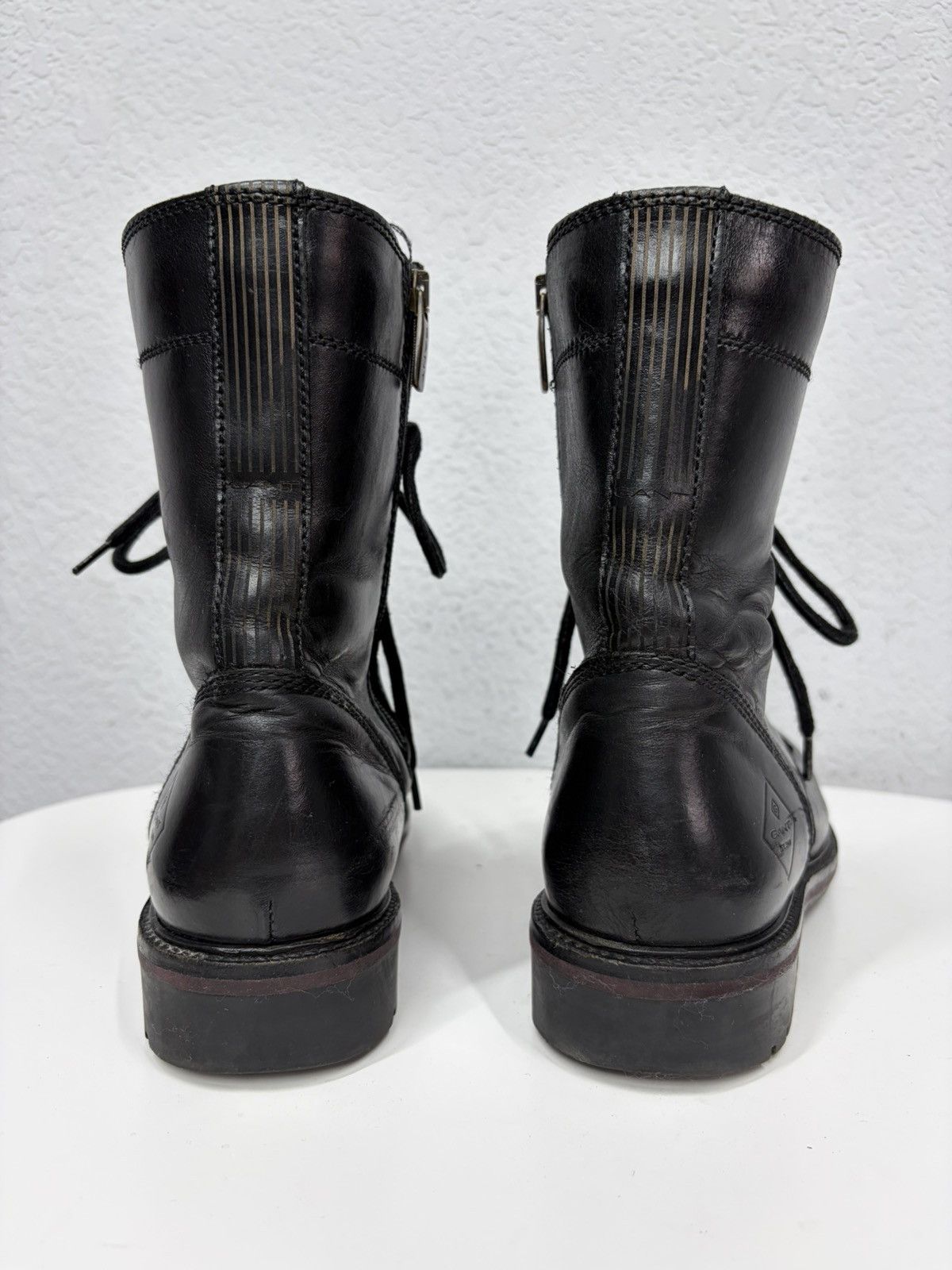 If Six Was Nine Artisan Black Harness High Guidi Vibe Leather Biker Boots Size US 9 / EU 42 - 10 Thumbnail