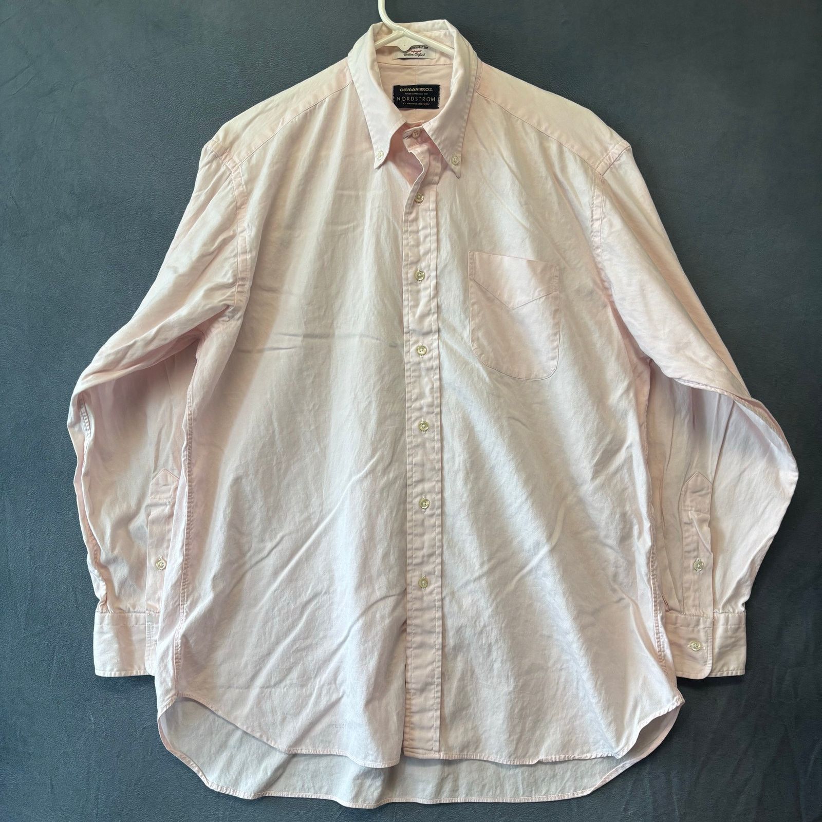 Gitman Bros. Nordstrom Gitman Bros Dress Shirt Tailored Pinpoint Cotton Size US M / EU 48-50 / 2 - 1 Thumbnail