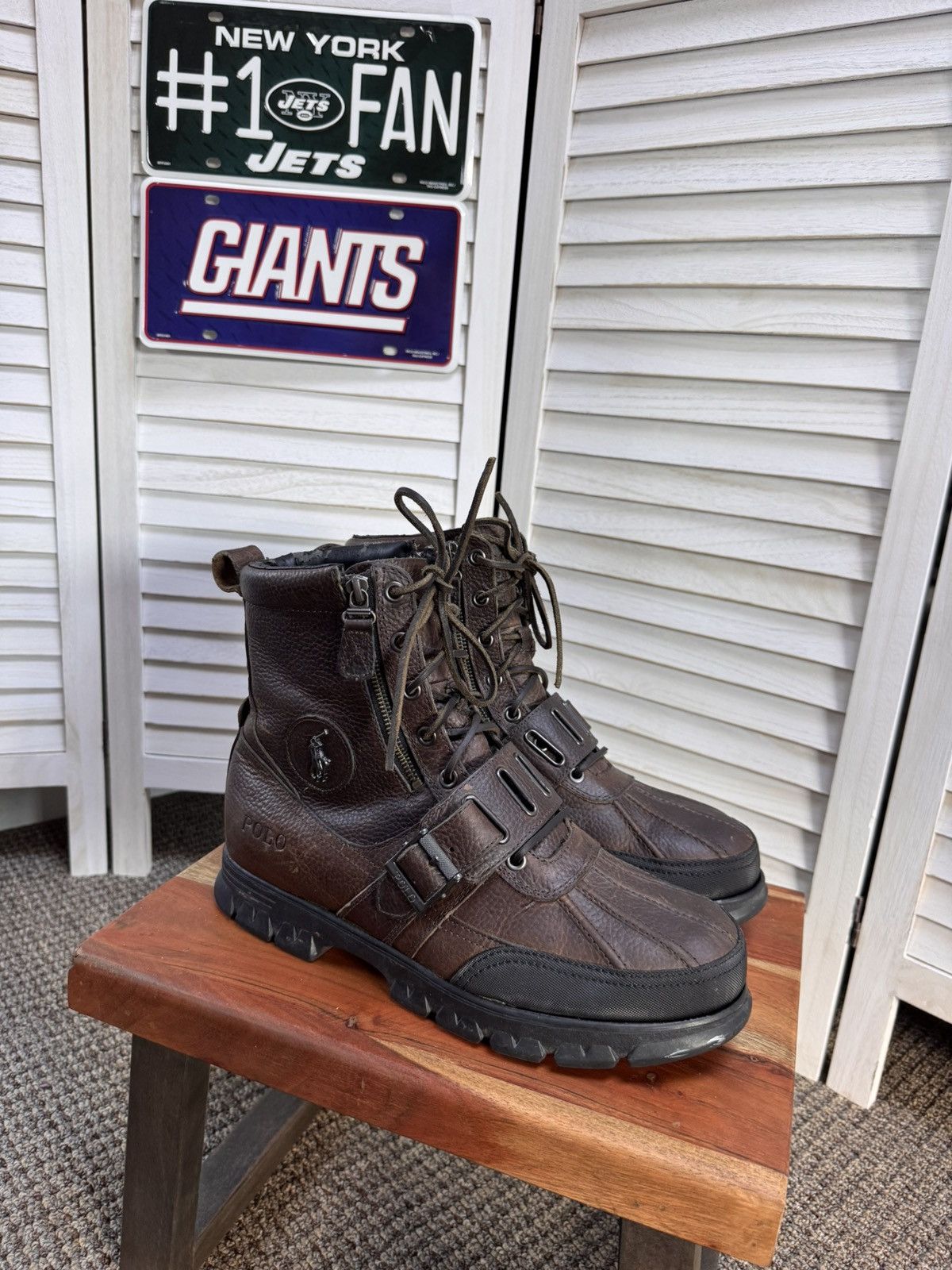 Polo Ralph Lauren Men's Polo Boots Andres III Sz 12 D