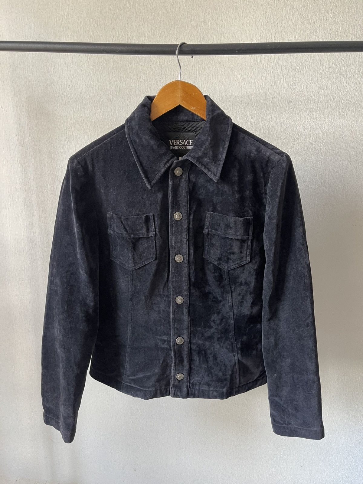 Versace Jeans Couture 90s Versace Jeans Couture Velvet Jacket Size US S / EU 44-46 / 1 - 2 Thumbnail