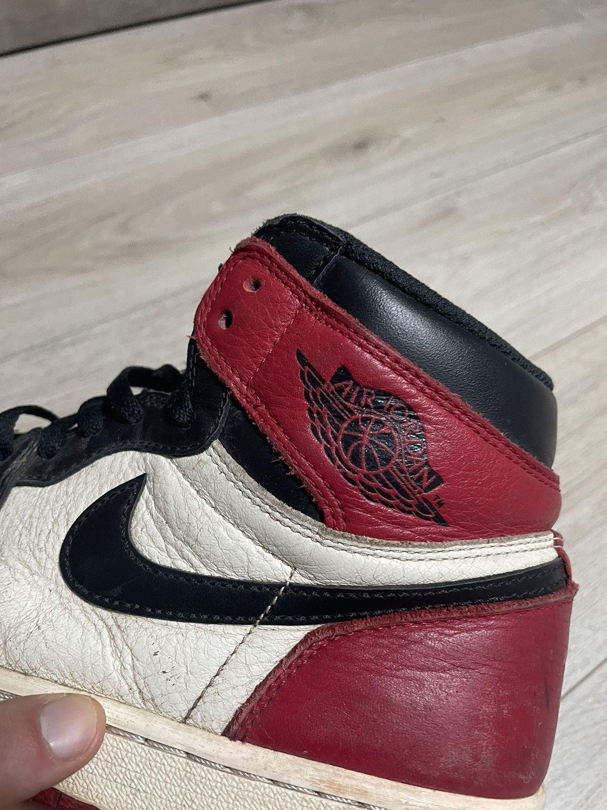 Jordan Brand × Nike Nike Air Jordan 1 Retro OG High “Bred Toe” Size US 9 / EU 42 - 22 Thumbnail