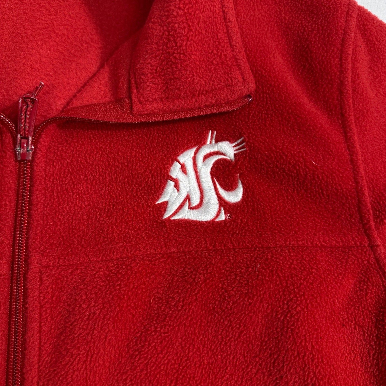 Columbia Columbia Women's Medium Red Fleece Jacket WSU Size M / US 6-8 / IT 42-44 - 2 Thumbnail