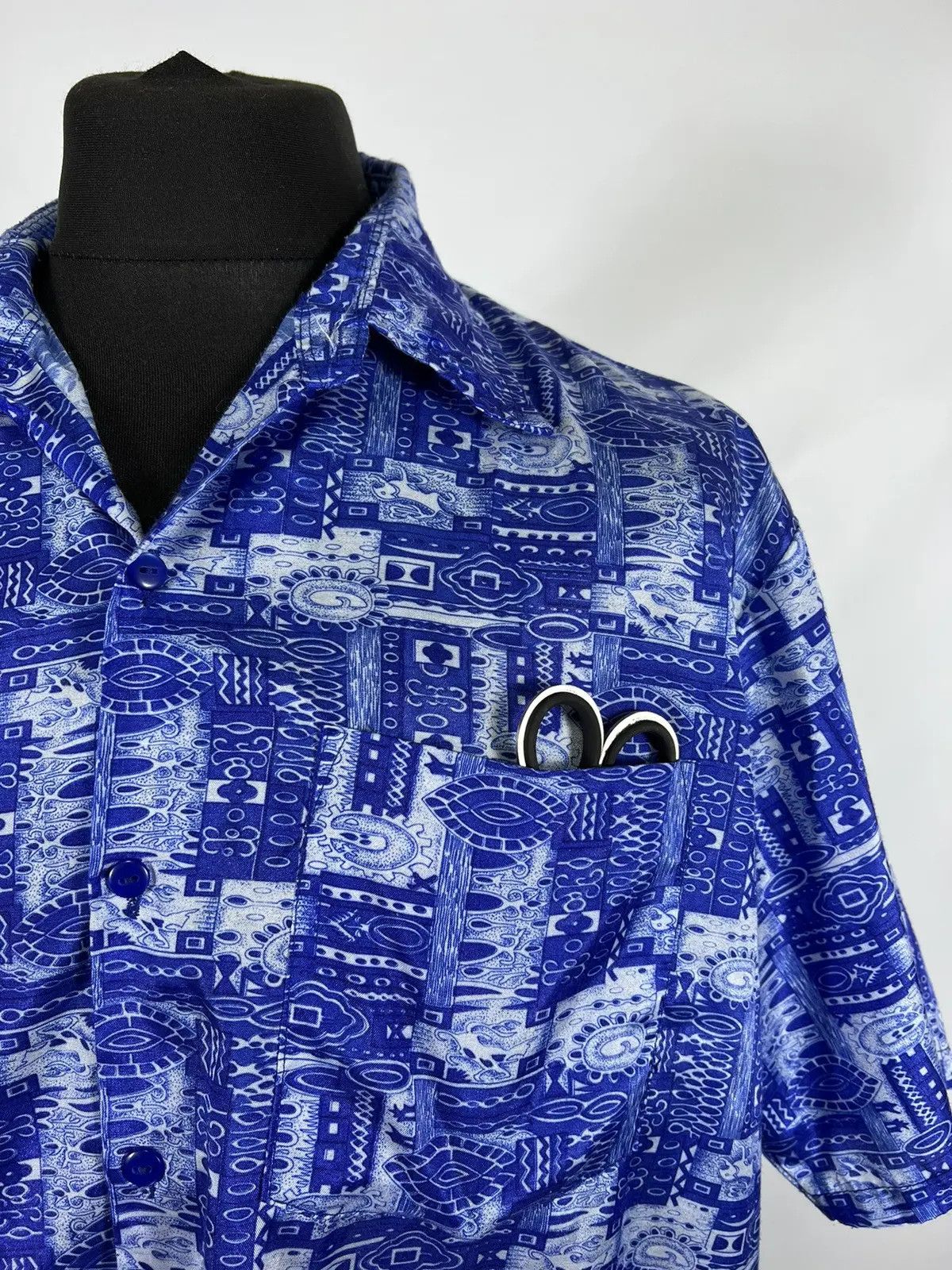 Vintage Vintage 90’s Thai Silk Hawaiian crazy shirt Size US XL / EU 56 / 4 - 3 Thumbnail