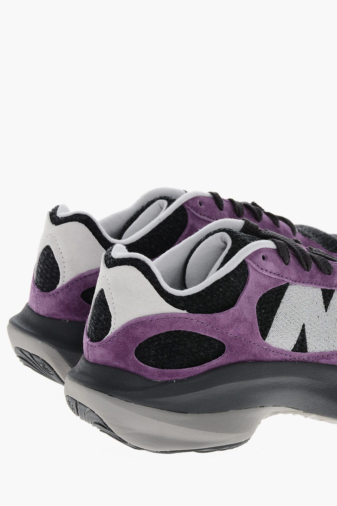 New Balance og1mm1125 Two-Tone Suede Low-Top Sneakers in Black/Purple Size US 12 / EU 45 - 3 Thumbnail