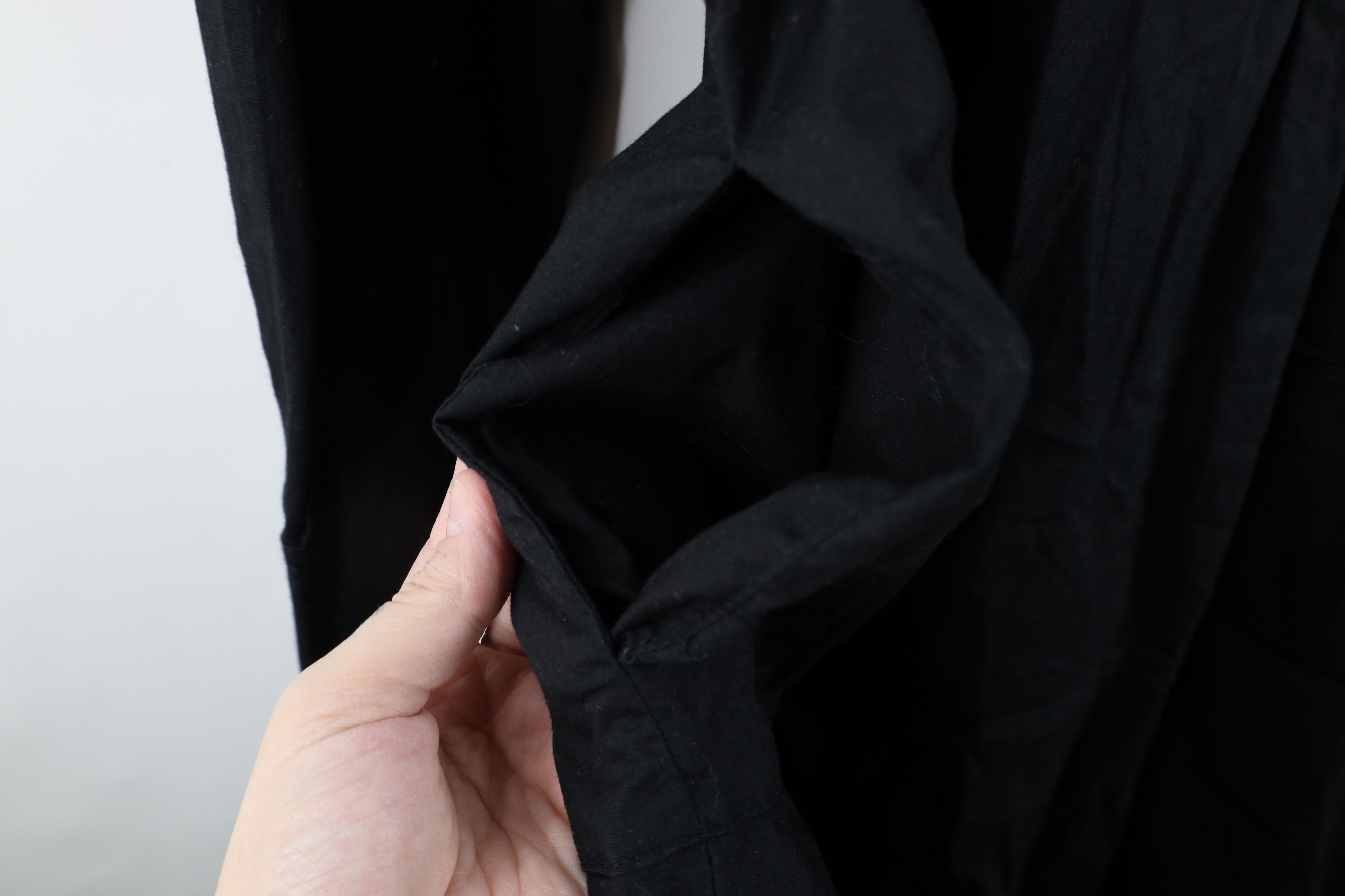Vintage Tuckernuck Callahan Ruffled Hem Swing Shirt Dress Black Size L / US 10 / IT 46 - 5 Thumbnail