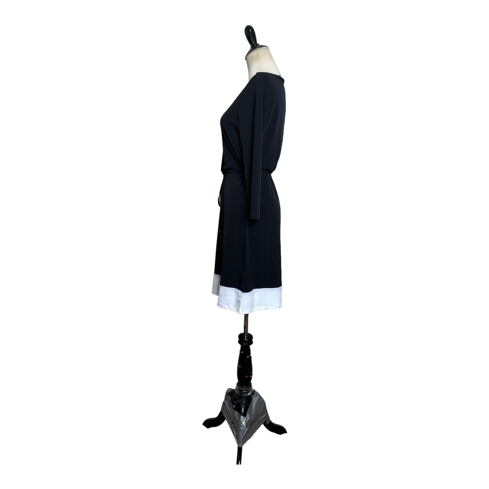 Elie Tahari Tahari black white trim belted mini dress size XS Size XS / US 0-2 / IT 36-38 - 9 Thumbnail