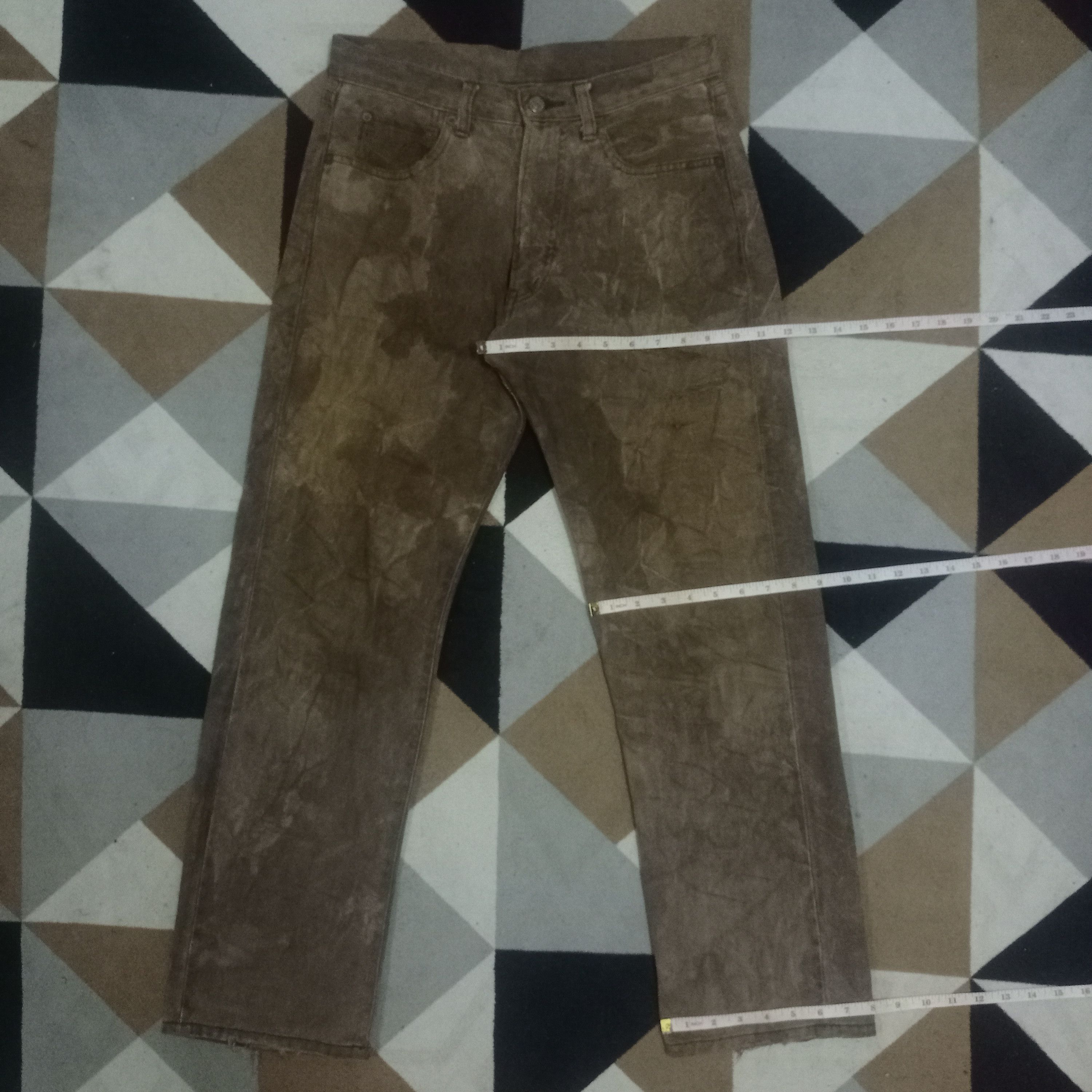 Beams Plus Vintage Beams Corduroy Style Brown Loose Jeans 30x28 Size US 30 / EU 46 - 11 Thumbnail