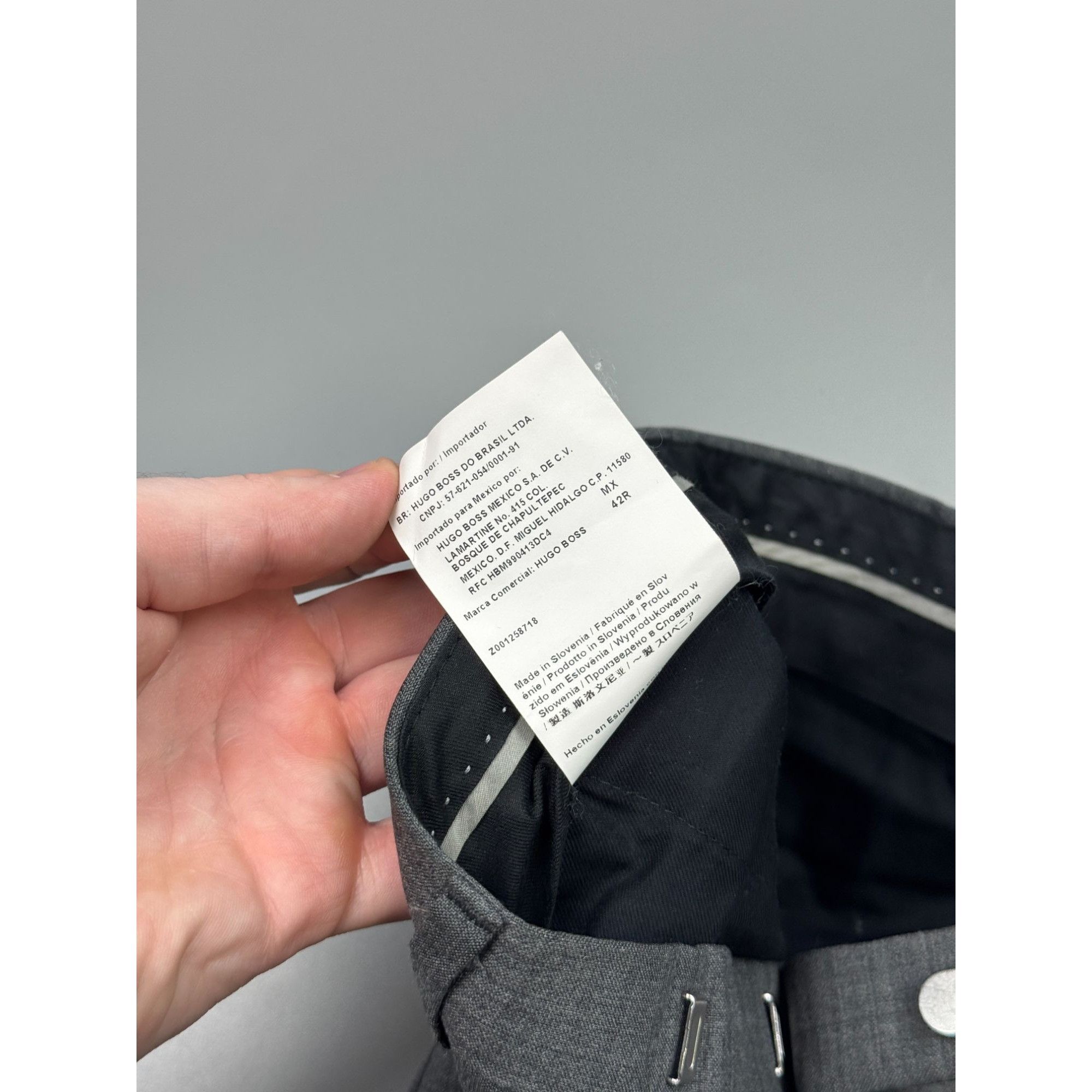 Hugo Boss Hugo Boss Mint Gray Wool Two Piece Suit (Y1274) Size 42R - 18 Thumbnail