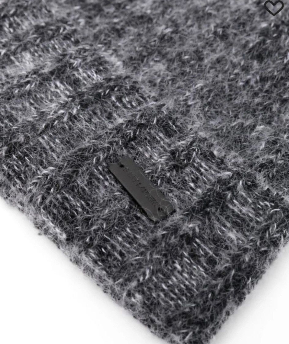 Saint Laurent Paris Cuffed Beanie in Wool amd Mohair - Gift Bag Included Size ONE SIZE - 3 Thumbnail