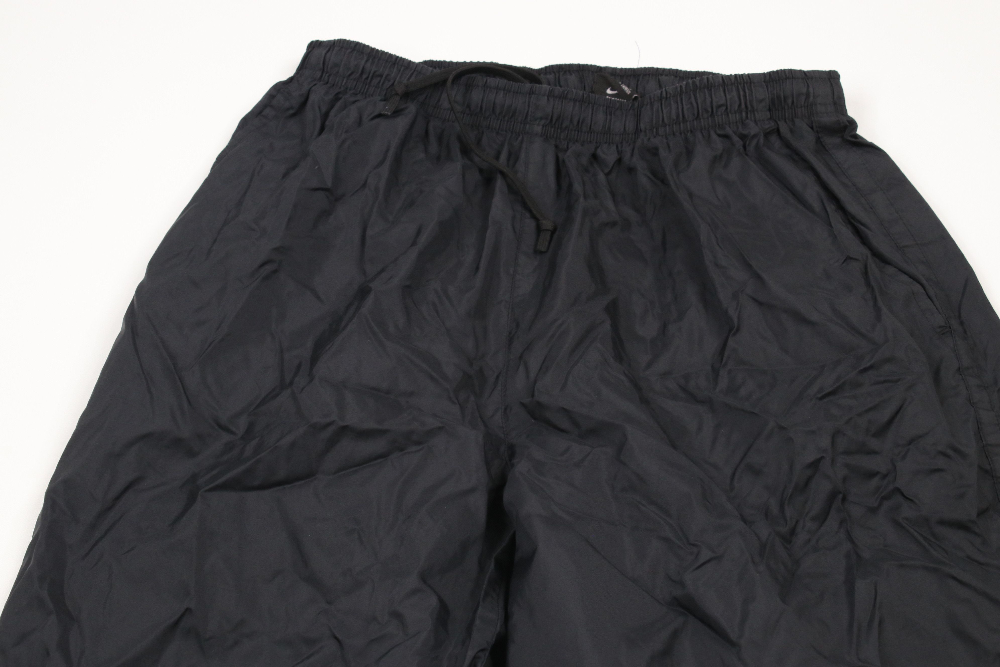 Nike × Vintage Vintage Nike Mini Swoosh Wide Leg Windbreaker Pants Black Size US 36 / EU 52 - 2 Thumbnail