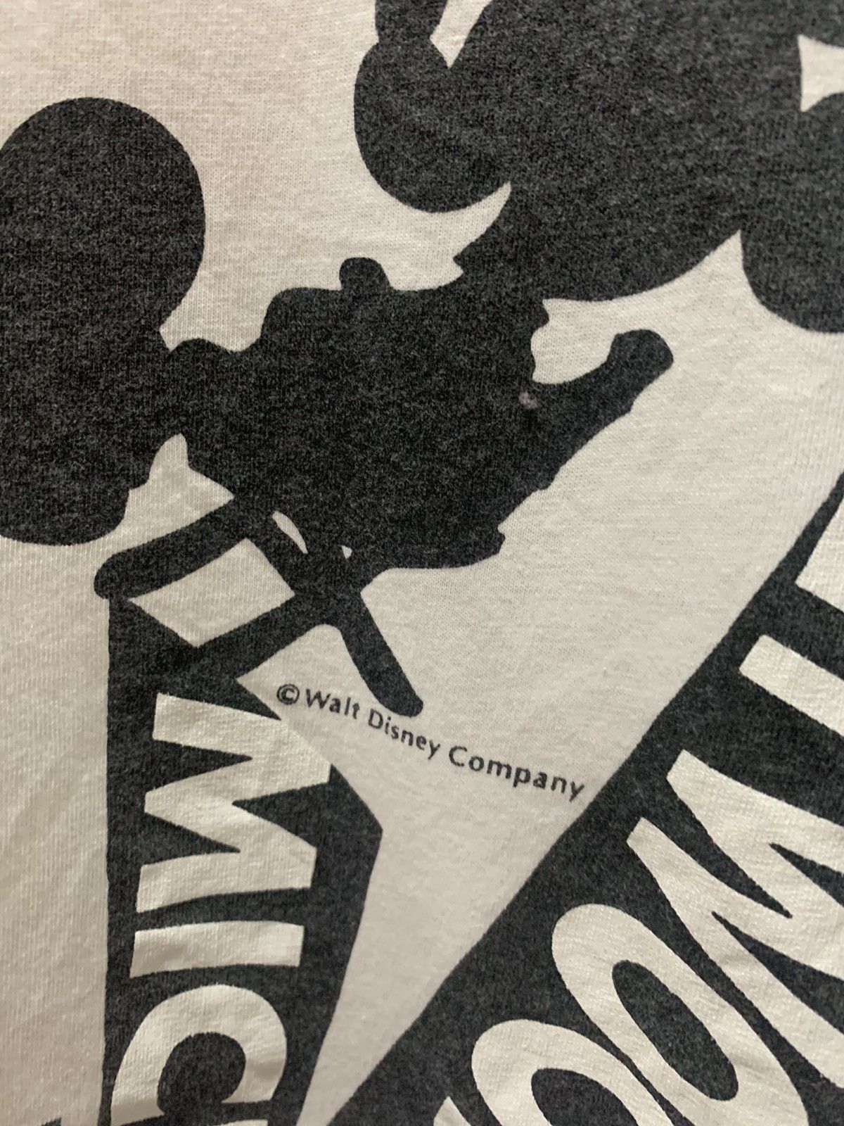 Mickey Mouse Vintage Print Hollywood Mickey V Neck T-Shirt Size US M / EU 48-50 / 2 - 3 Thumbnail