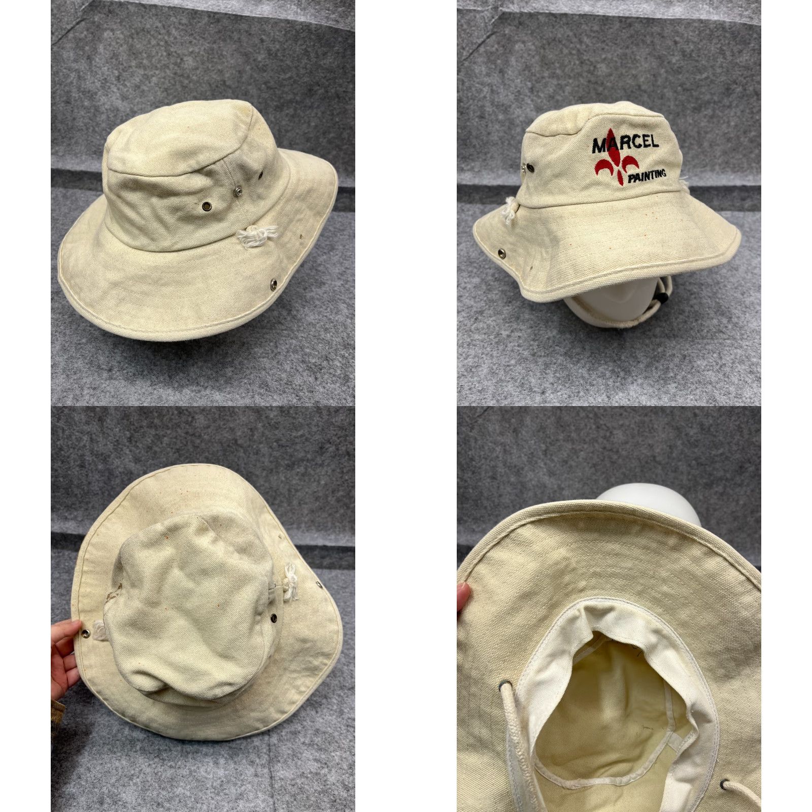 Port Authority PORT AUTHORITY Bucket Hat Adult One Size Ivory 100% Cotton Adjustable Lightweight Outdoor Sun Hat Mens Womens Unisex Accessories Size ONE SIZE - 8 Thumbnail