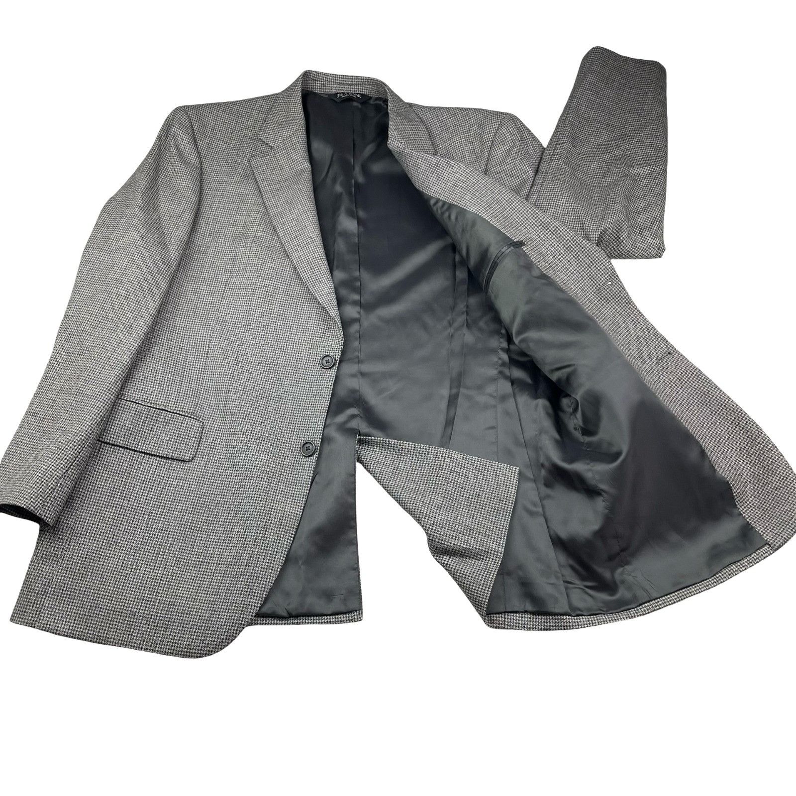 Joseph Abboud Jos. A. Bank Men's 100% Wool 2-Button Blazer Gray/Purple Hou Size 42R - 3 Thumbnail