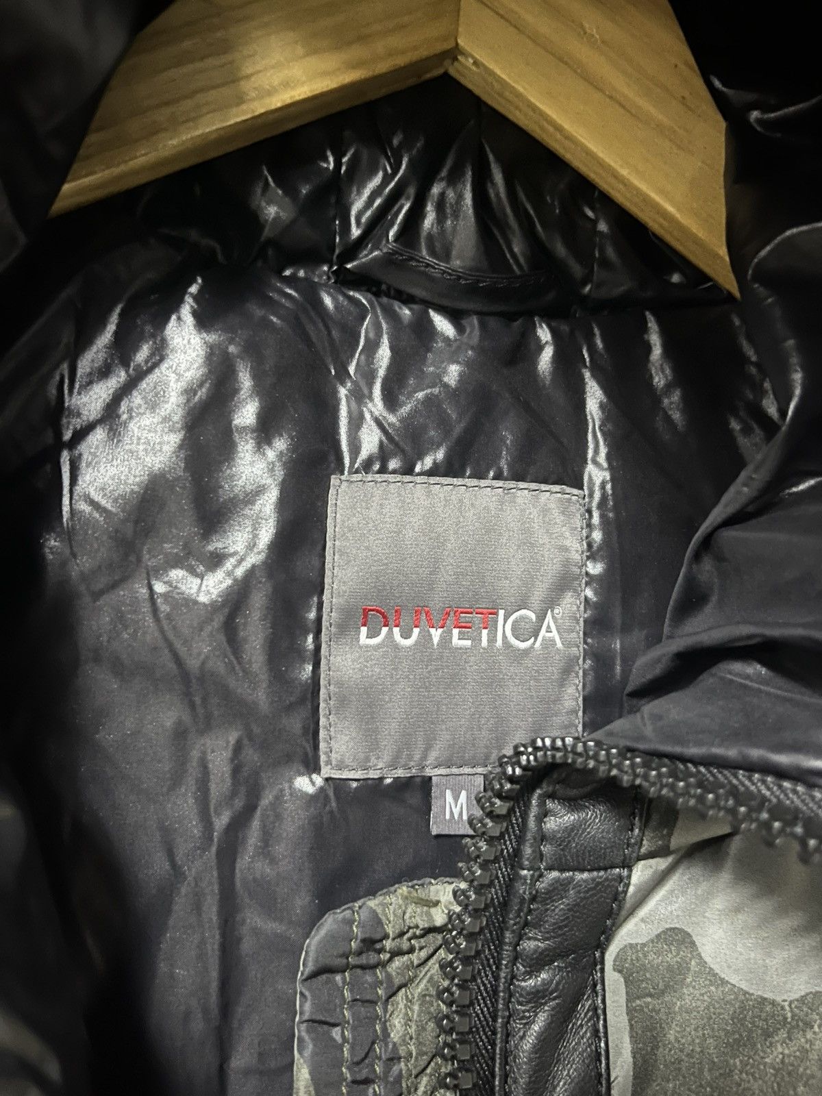 Duvetica Camo Duvetica Down Puffer Jacket with Leather Size US M / EU 48-50 / 2 - 7 Thumbnail