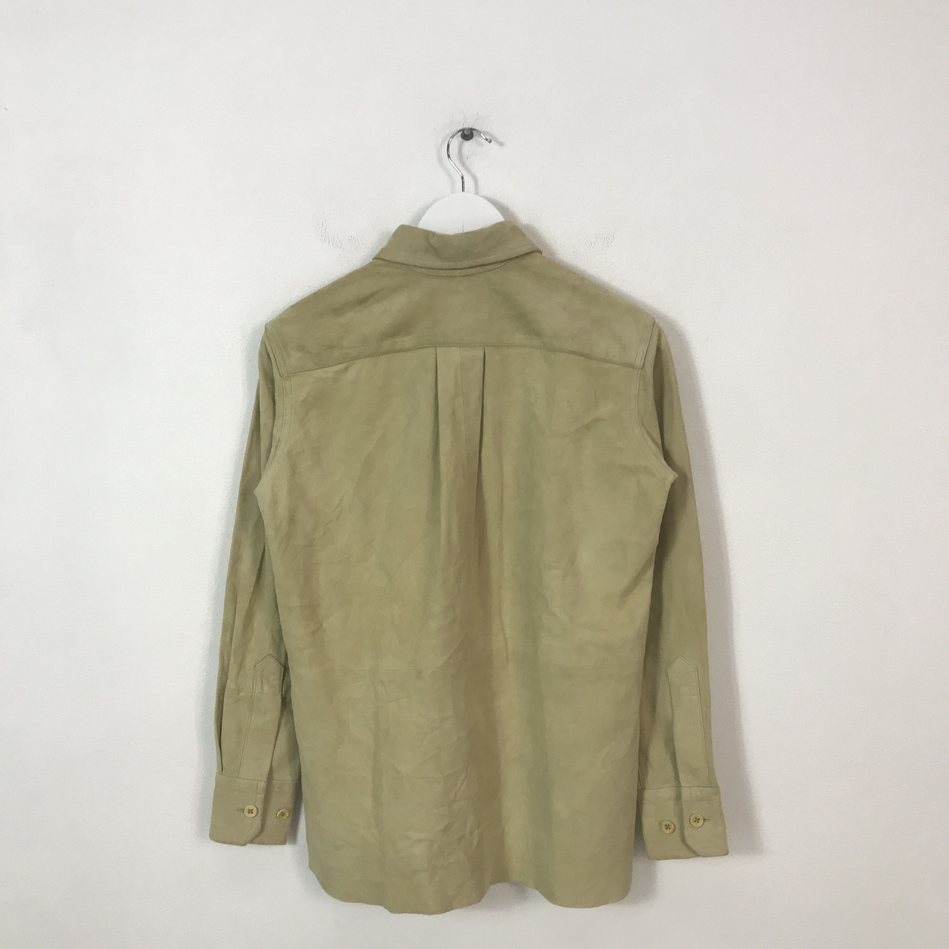 Ralph Lauren Vintage Ralph Lauren Leather button Up T-Shirt Size US M / EU 48-50 / 2 - 3 Thumbnail