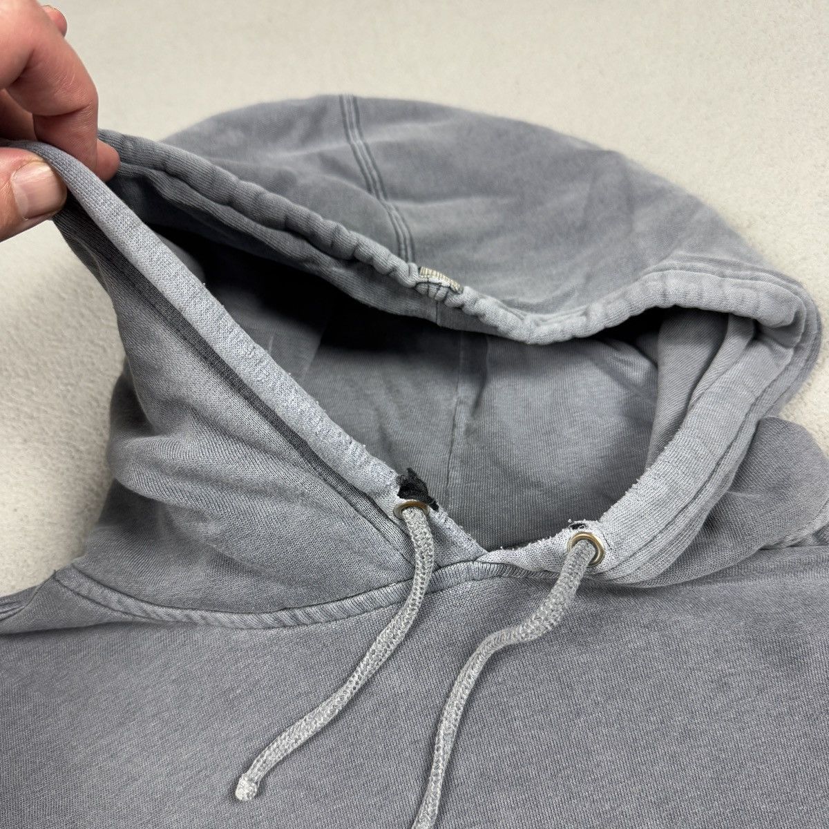Quiksilver RARE Trashed Quiksilver Sun Faded Paper Thin Hoodie XL Size US XL / EU 56 / 4 - 2 Thumbnail