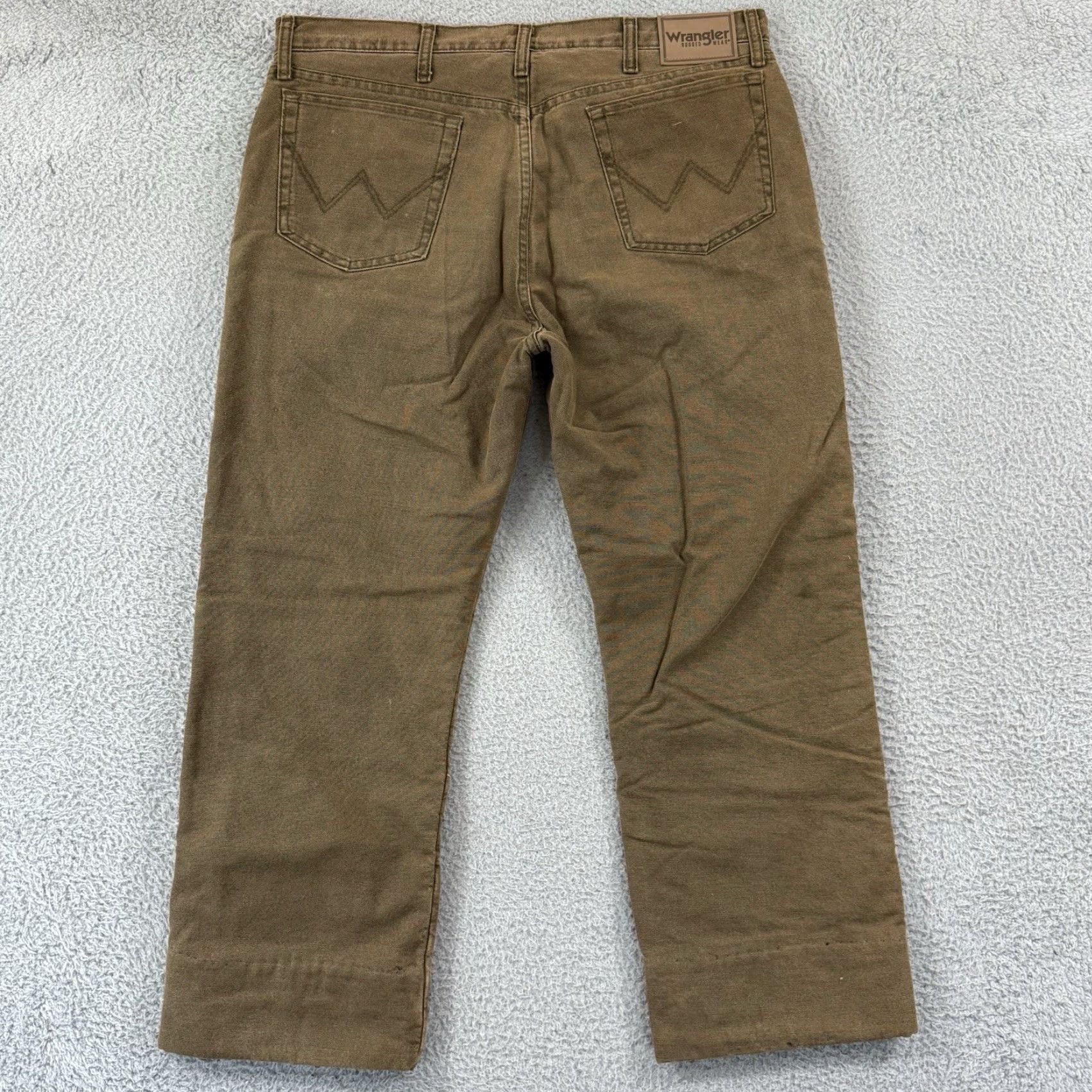 Wrangler Wrangler Rugged Wear Jeans Mens 38x29 Brown Fleece Lined Denim Workwear Outdoor Jeans Size US 38 / EU 54 - 5 Thumbnail