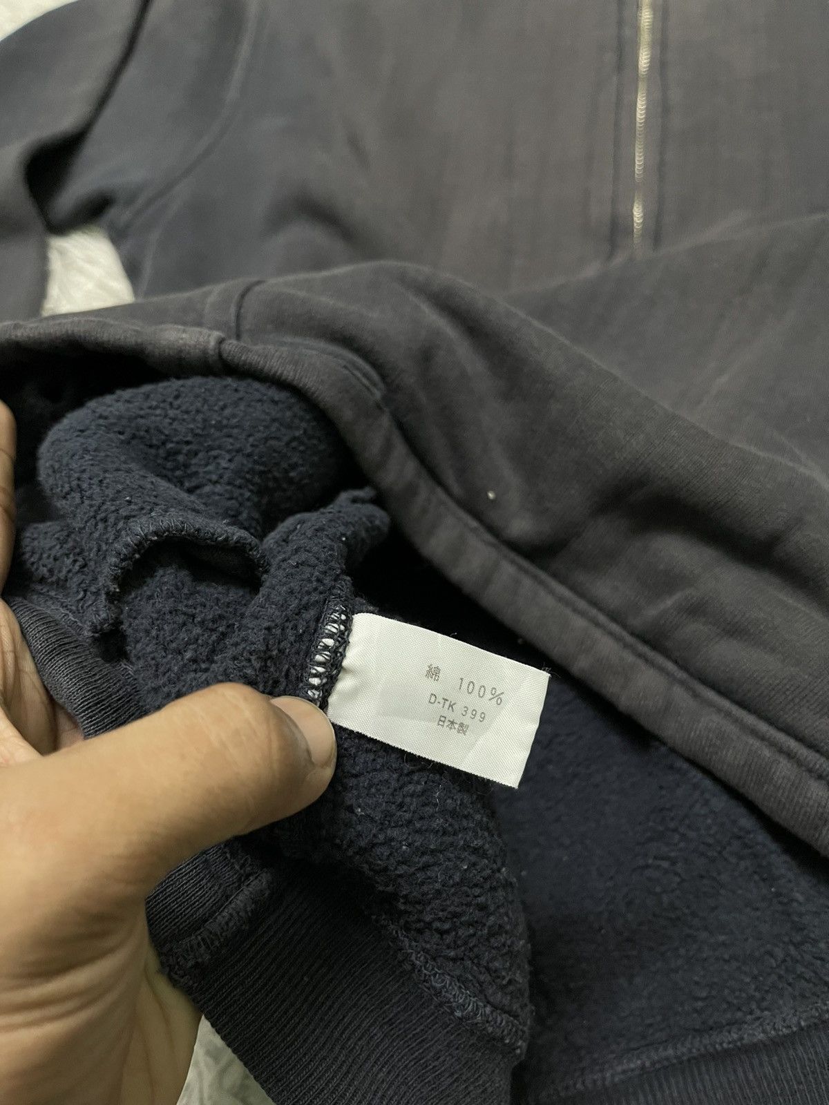 Blue Blue Japan 90s BLUE BLUE JAPAN OVERALL FADED HALF ZIPPPER JACKET XL Size US XL / EU 56 / 4 - 11 Thumbnail