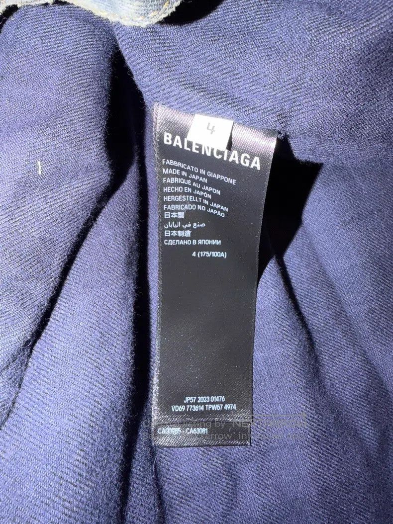 Balenciaga Balenciaga Multi-layer Denim Jacket Size US XL / EU 56 / 4 - 8 Thumbnail