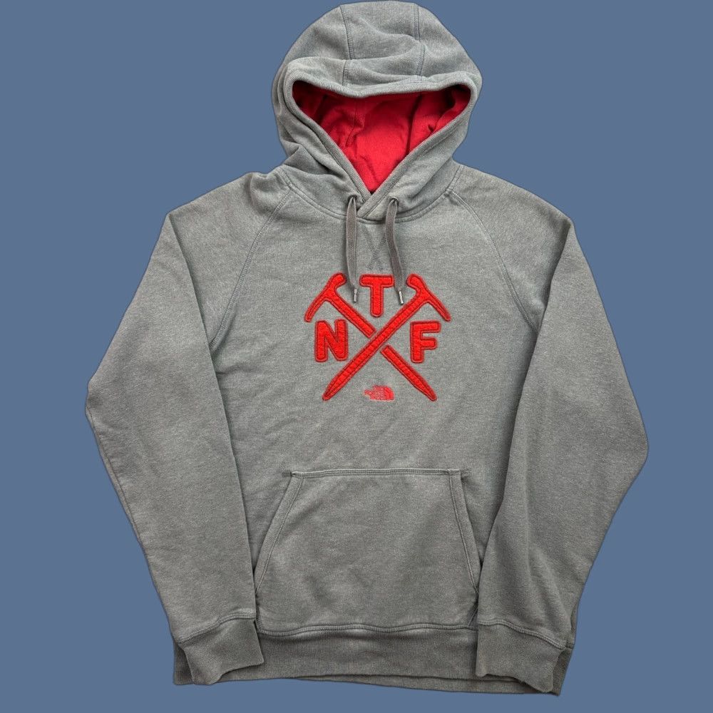 The North Face The North Face Hoodie Mens Large Gray Sewn TNF Logo Pullover Size US L / EU 52-54 / 3 - 1 Thumbnail