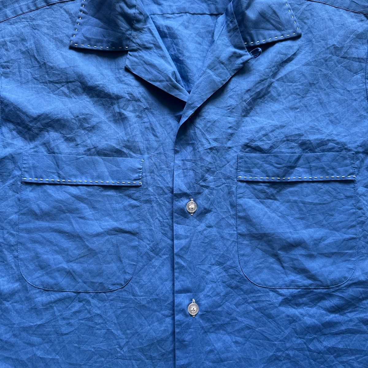 Vintage Braidburn permanent press mechanic blue collar shirt Size US M / EU 48-50 / 2 - 3 Thumbnail