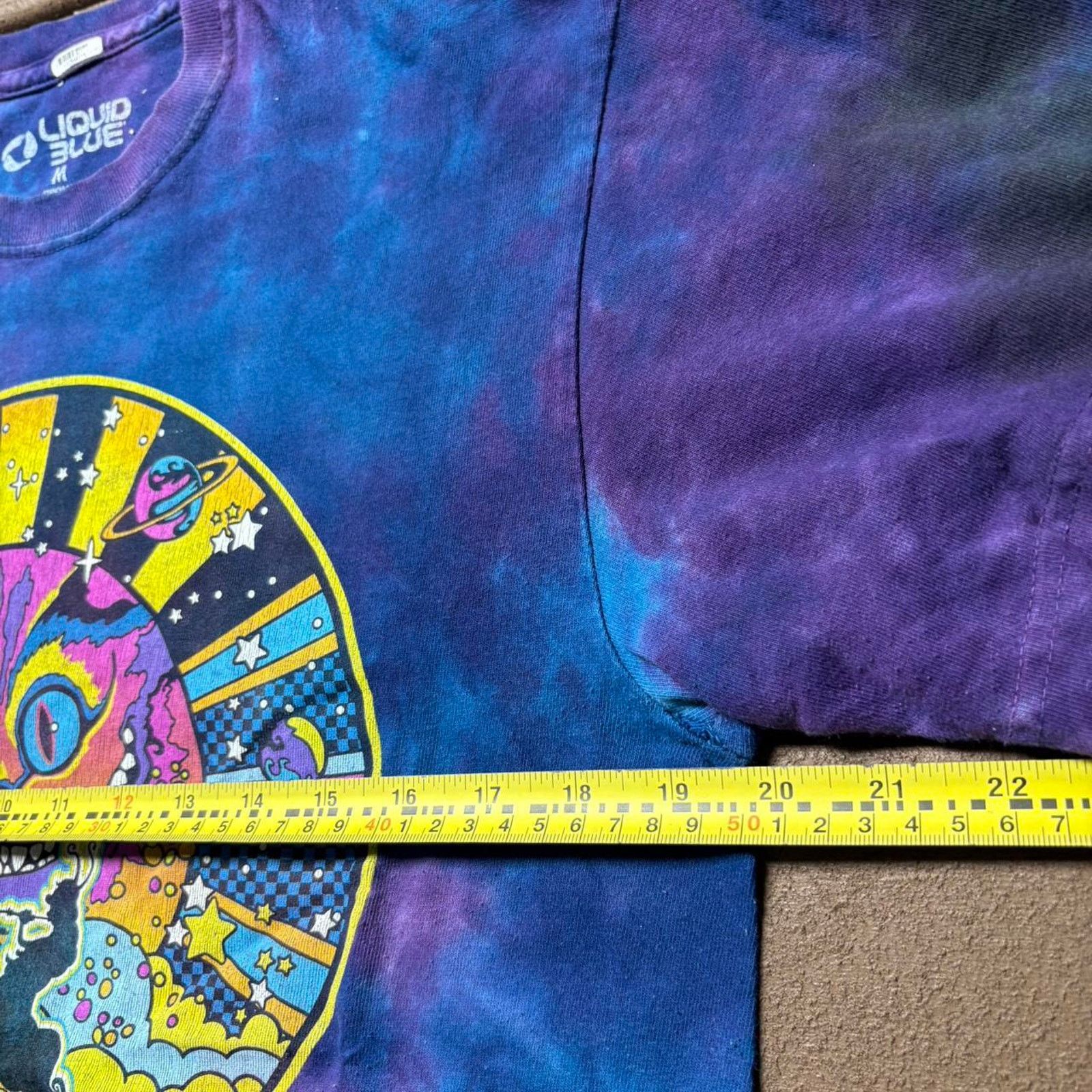Liquid Blue Blue and Purple Tie-Dye Liquid Blue Shirt Size US M / EU 48-50 / 2 - 4 Thumbnail