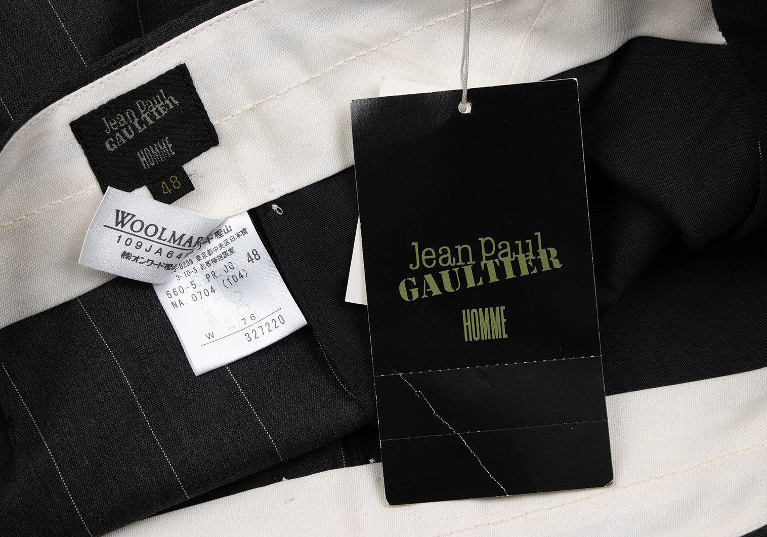 Jean Paul Gaultier Wool Stripe Pants in Gray Size 48 Size US 32 / EU 48 - 13 Thumbnail
