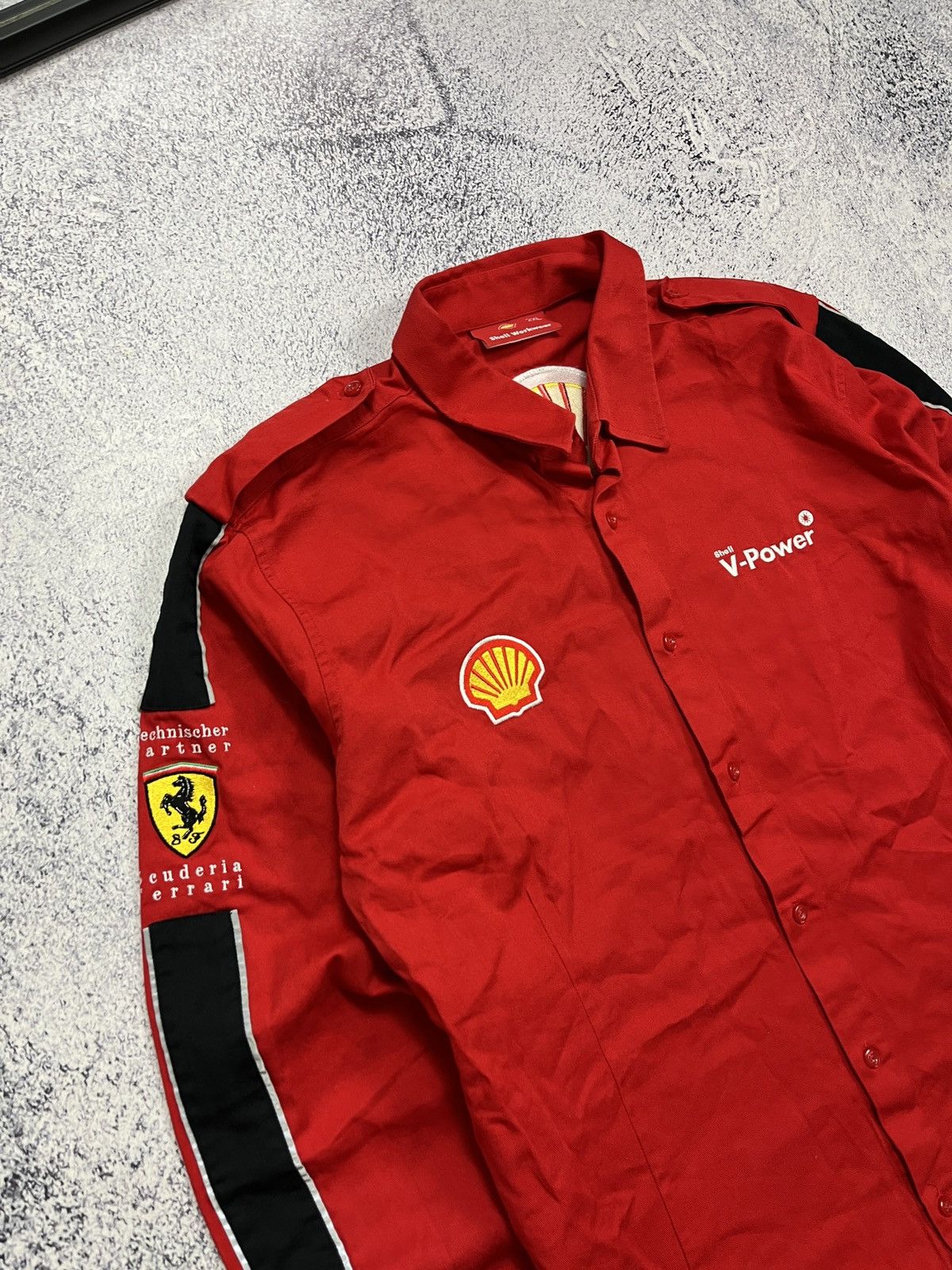 Ferrari Ferrari Scuderia F1 Shell Marlboro Racing Button Up Shirt Size US XXL / EU 58 / 5 - 7 Thumbnail