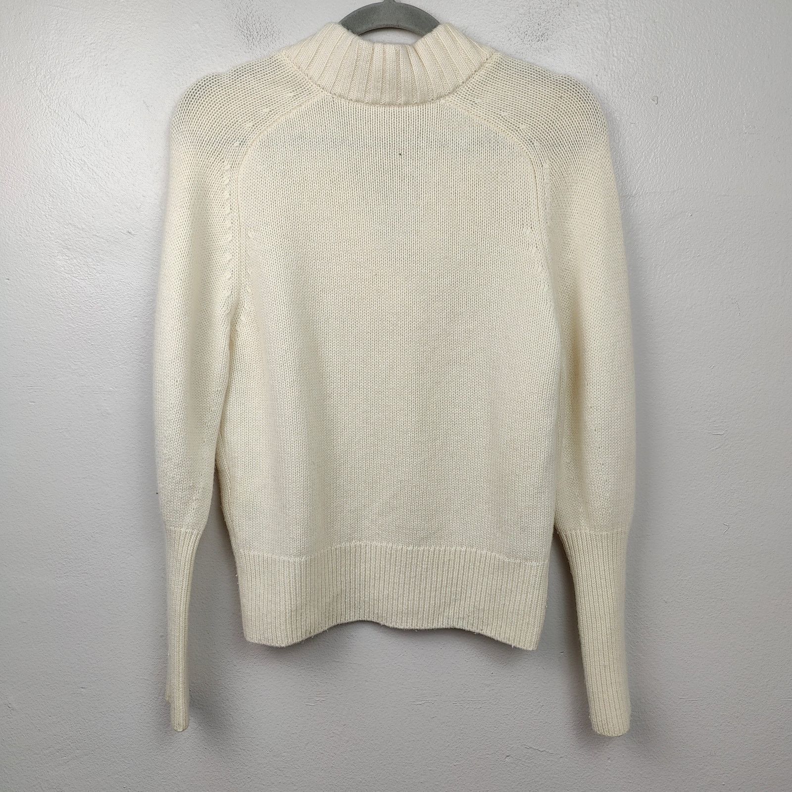 CO CO Wool and Cashmere Sweater Womens XS Cream Knit Pullover Size XS / US 0-2 / IT 36-38 - 5 Thumbnail