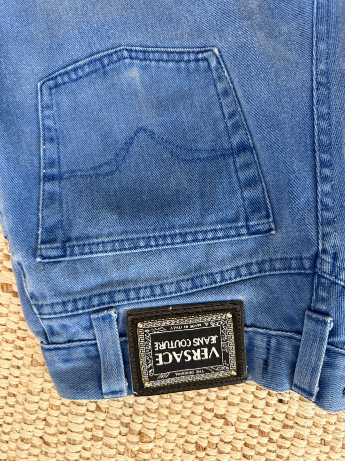 Versace Jeans Couture Vintage Versace Jeans Couture Cornflower Blue Jeans Size US 30 / EU 46 - 6 Thumbnail