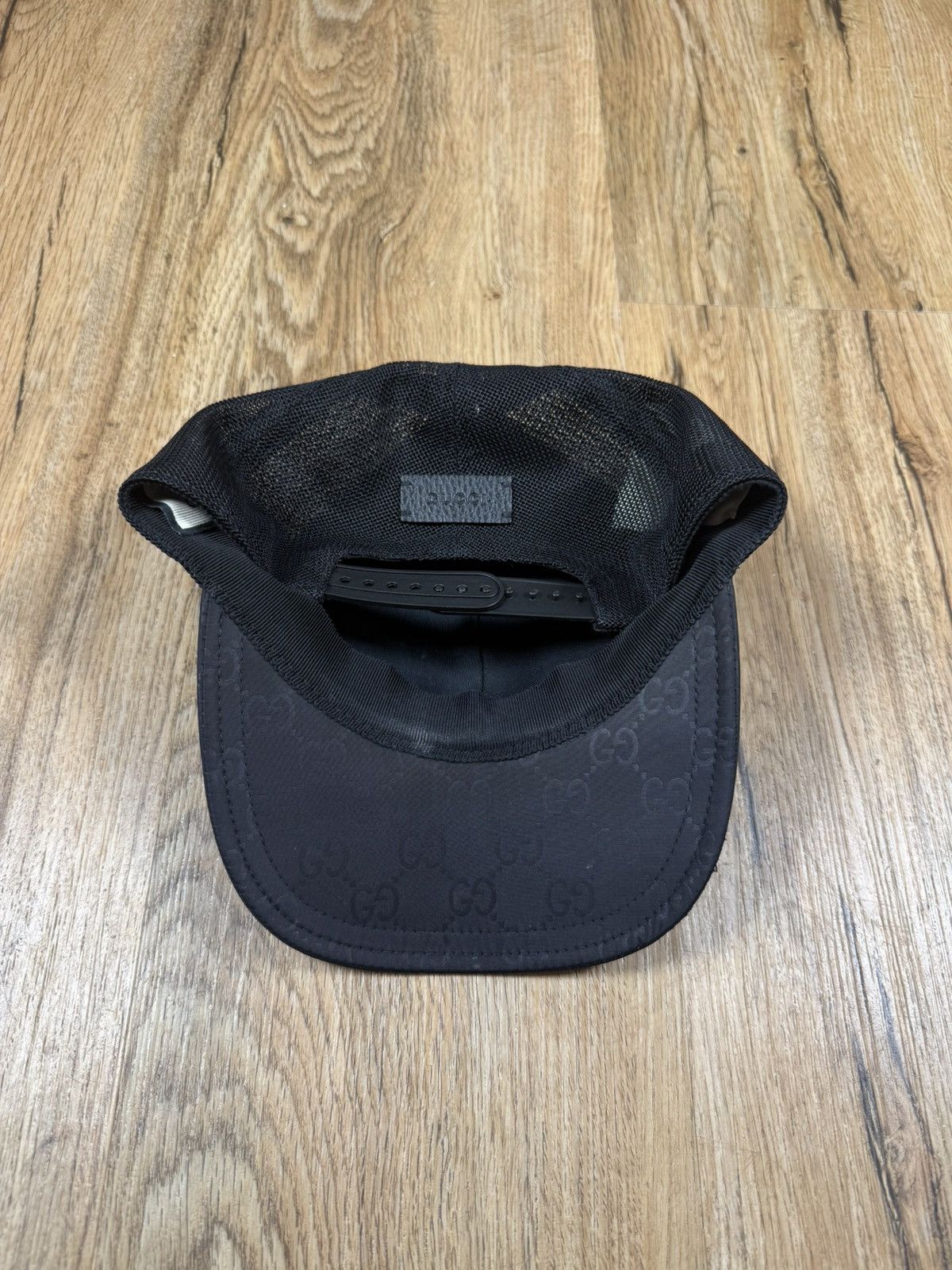Gucci Gucci GG Supreme Monogram Mesh Trucker Hat – Black Size ONE SIZE - 15 Thumbnail