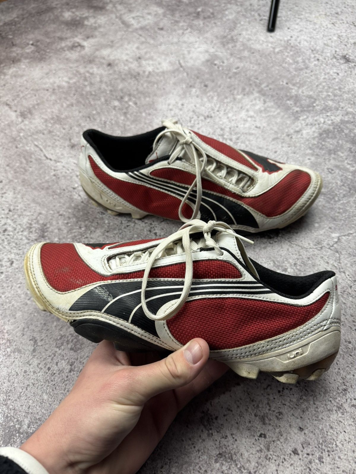 Maison MIHARA YASUHIRO × Puma Vintage 2000 Archive Puma V1.08 Soccer Football Bloke Cleats Size US 9 / EU 42 - 7 Thumbnail