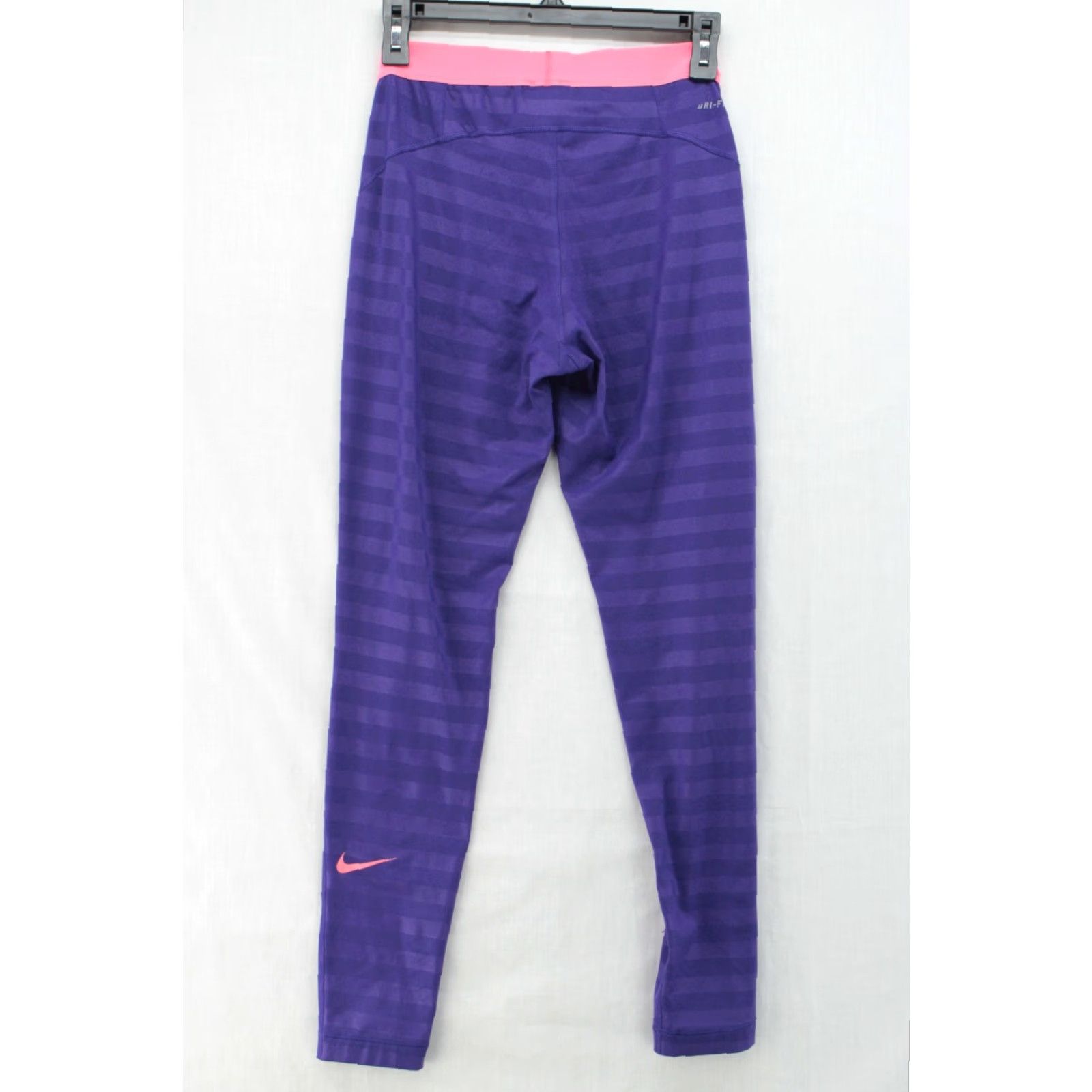 Nike Nike Pro Dri-Fit Tight Fit Leggings Women’s Medium Purple Pink Yoga Athletic Size 32" / US 10 / IT 46 - 4 Thumbnail