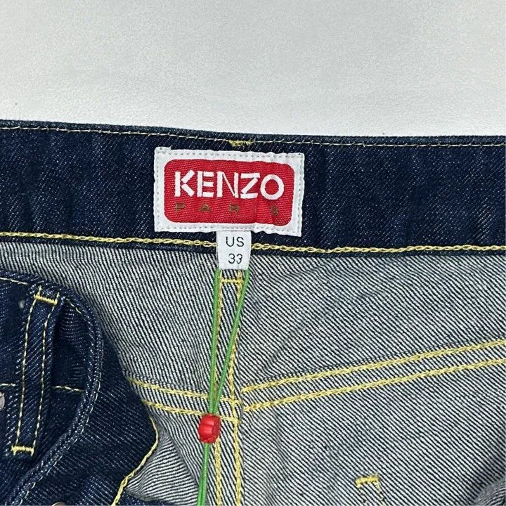 Kenzo Kenzo X Nigo FW22 Dark Blue Loose Jeans -2507 Size US 33 - 2 Thumbnail